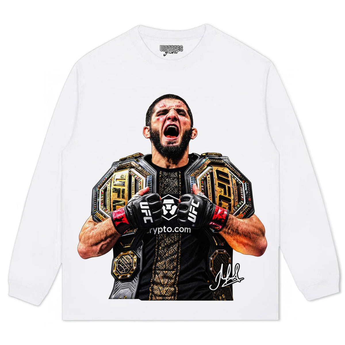 ISLAM MAKHACHEV - DOUBLE CHAMP TANK TOP & TEE & LONG SLEEVE & LAYERED LS & HOODIE
