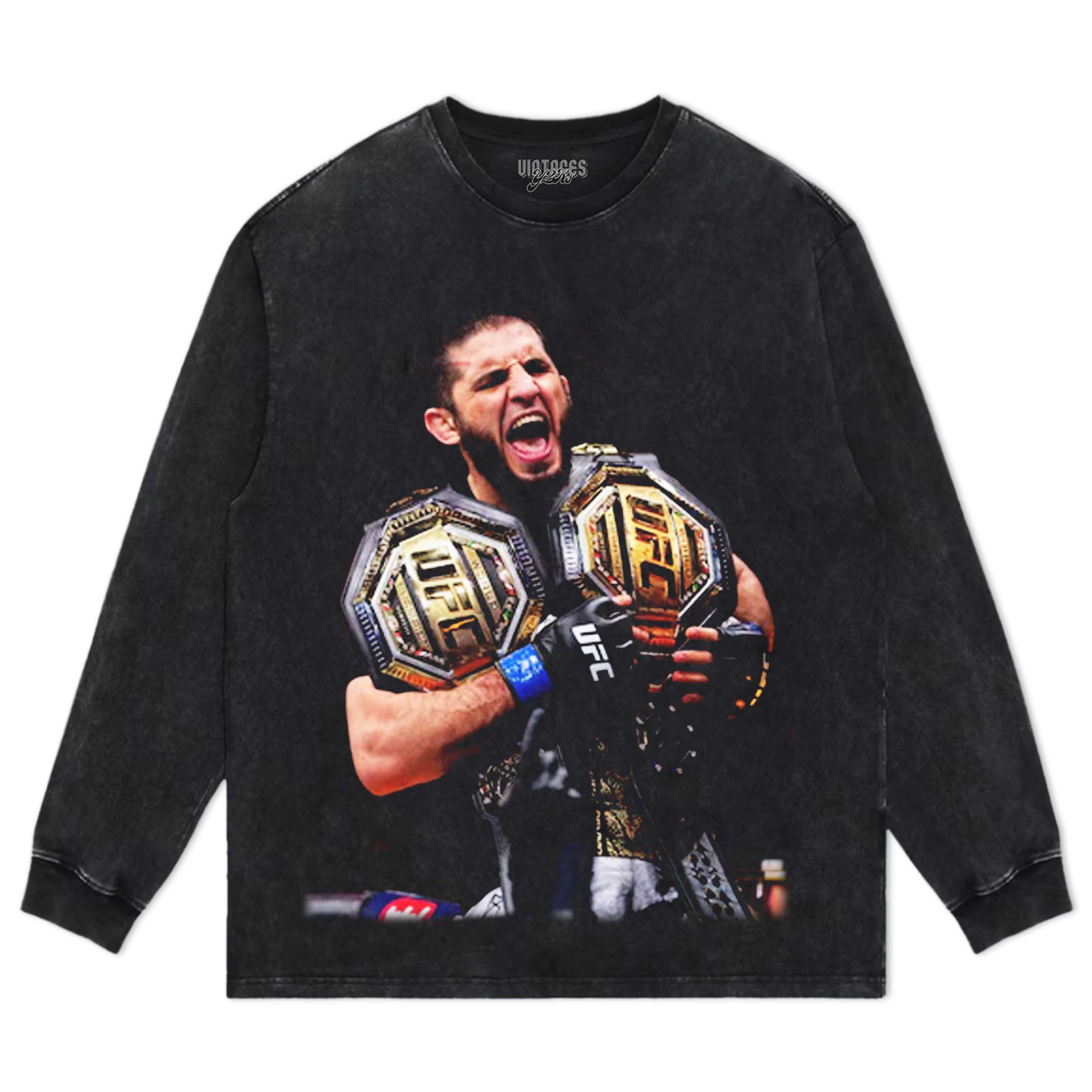 ISLAM MAKHACHEV DOUBLE CHAMP TEE & LS & HOODIE