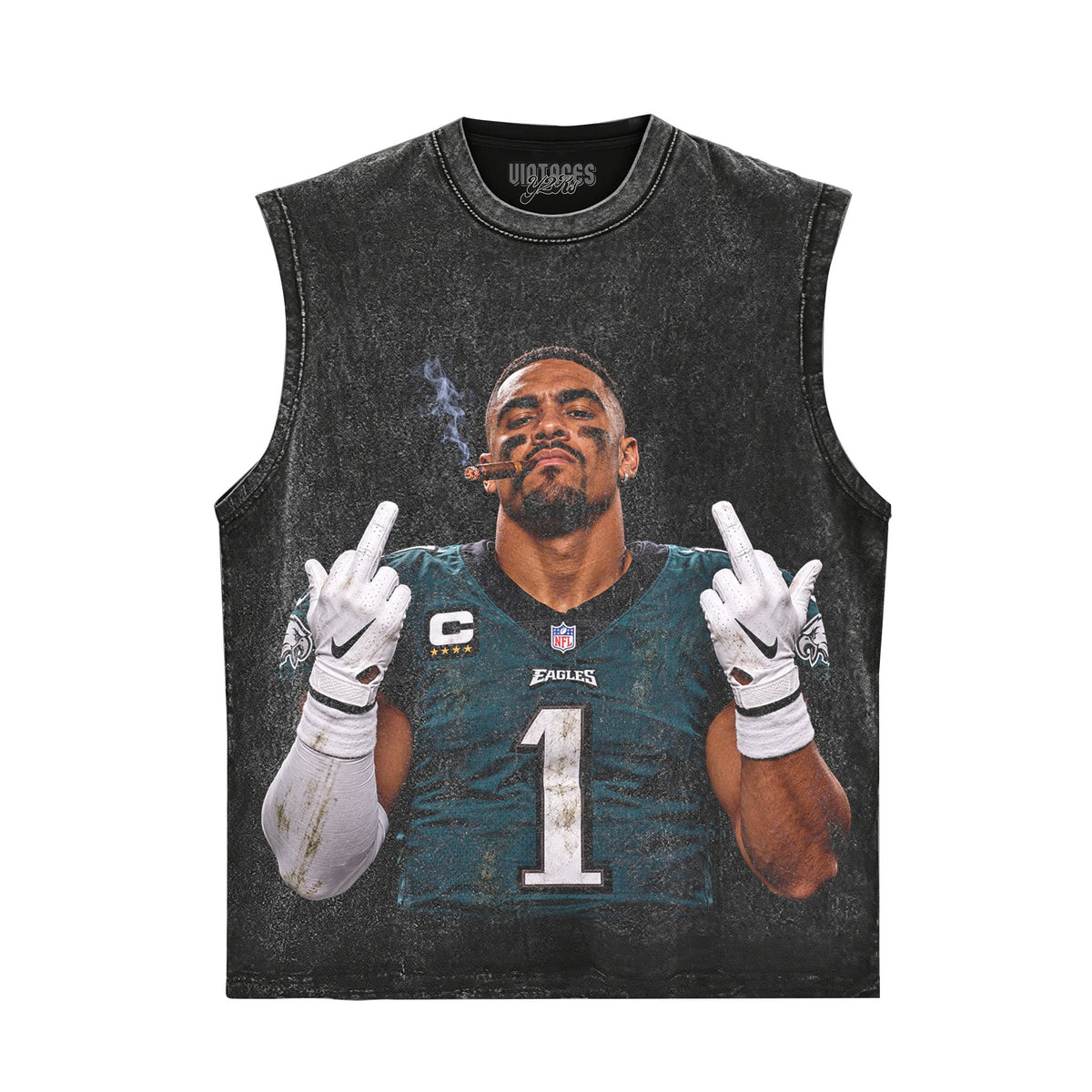 JALEN HURTS - MIDDLE FINGER TANK TOP & TEE & LONG SLEEVE & LAYERED LS & HOODIE