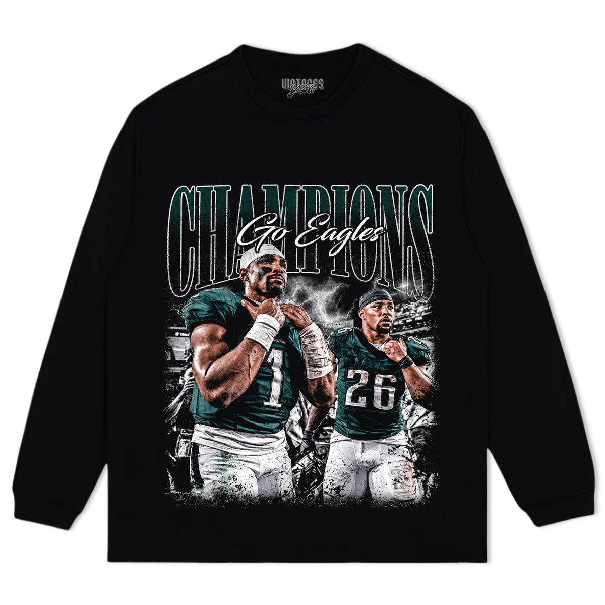 JALEN HURTS & SAQUON BARKLEY VINTAGE TANK TOP & TEE & LONG SLEEVE & LAYERED LS & HOODIE