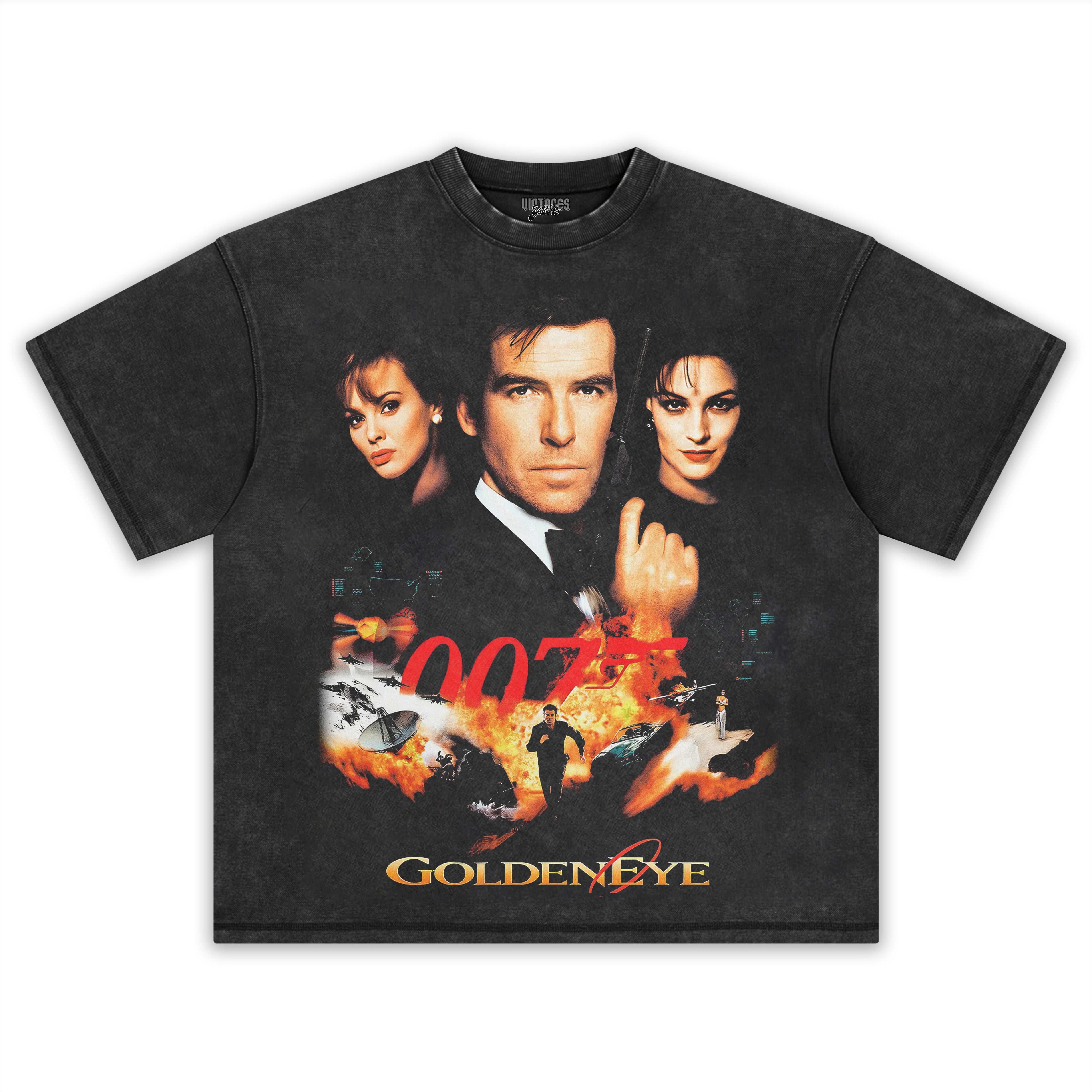 JAMES BOND GOLDENEYE VINTAGE TEE & LS & HOODIE
