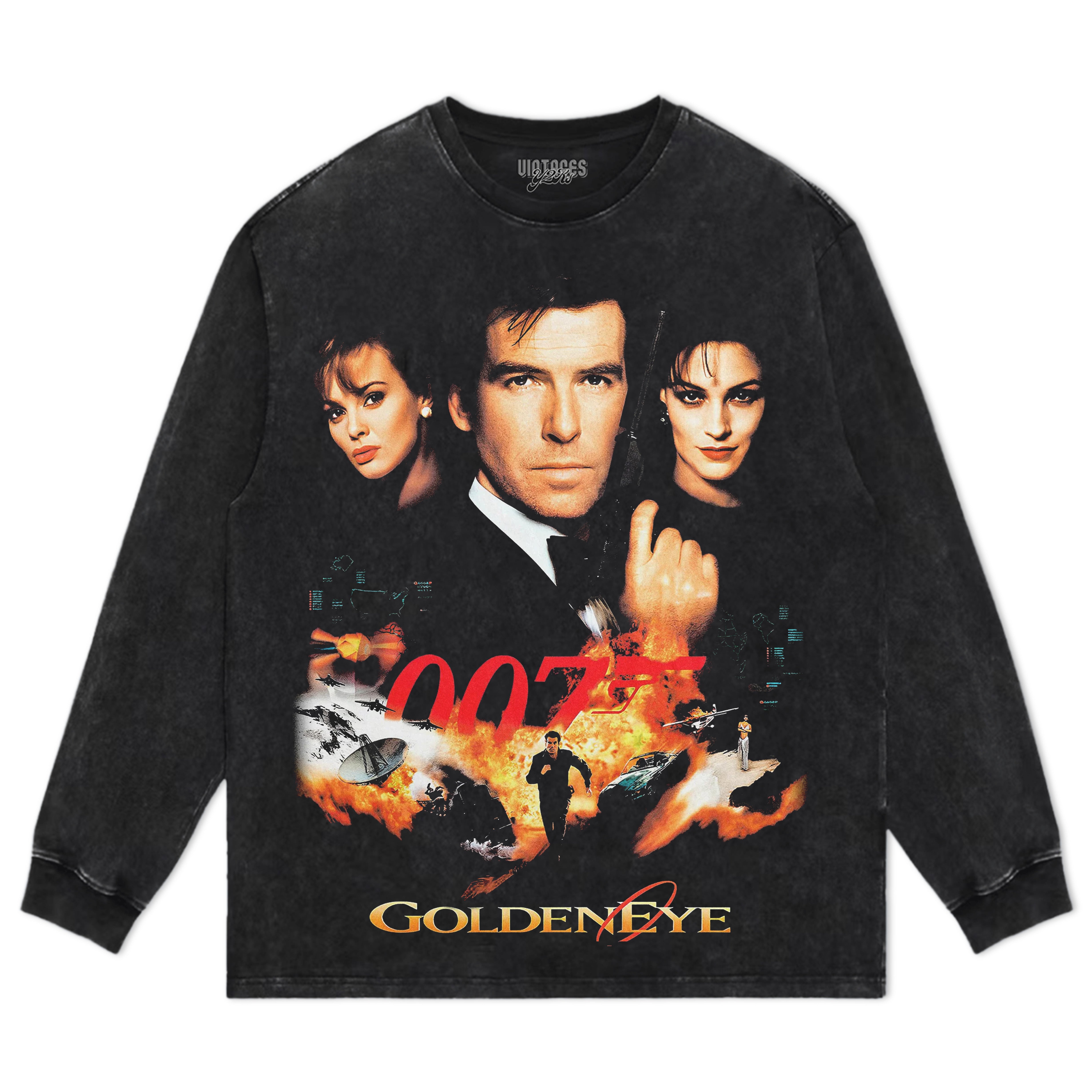 JAMES BOND GOLDENEYE VINTAGE TEE & LS & HOODIE