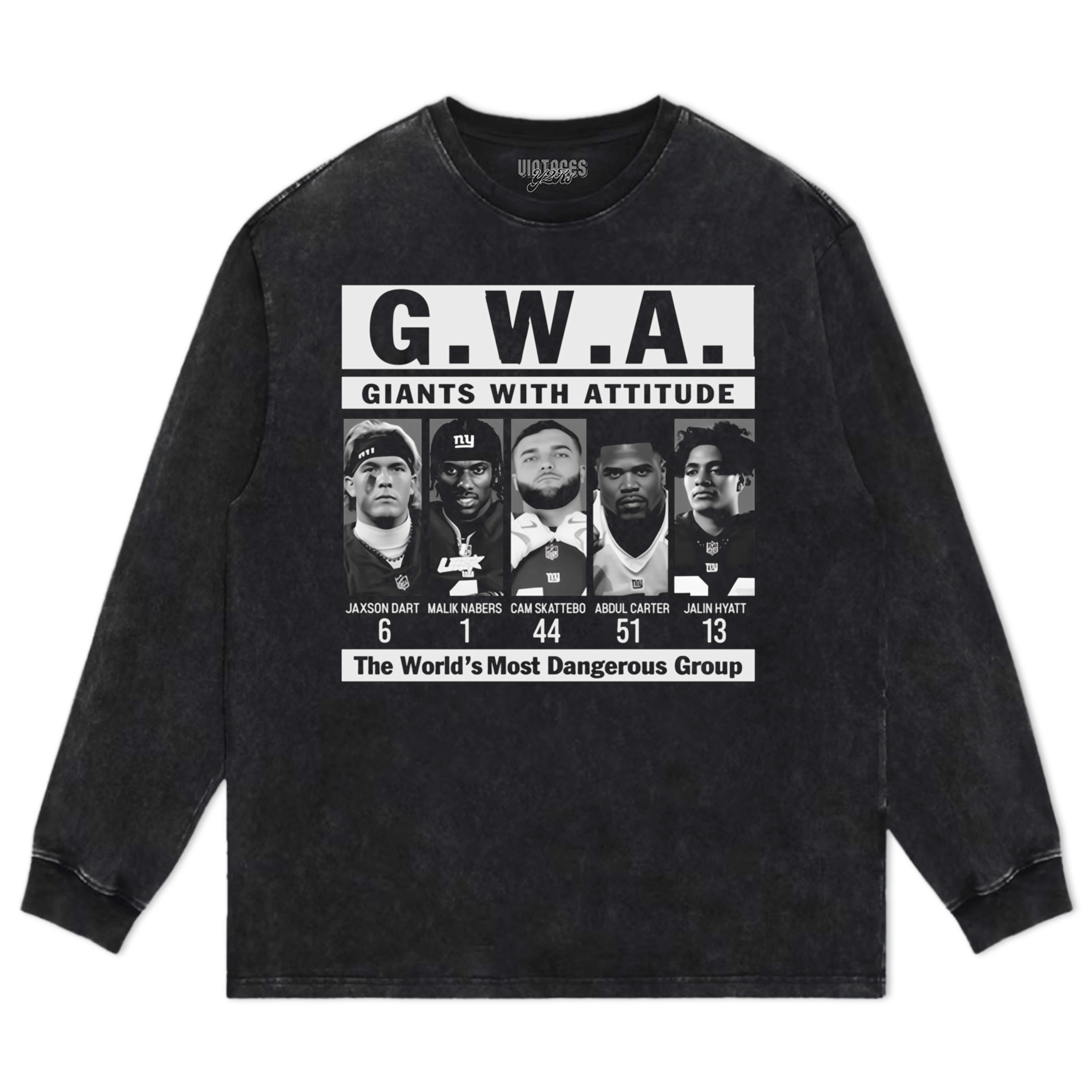 JAXSON DART & MALIK NABERS & CAM SKATTEBO & ABDUL CARTER & JALIN HYATT GWA TEE & LS & HOODIE