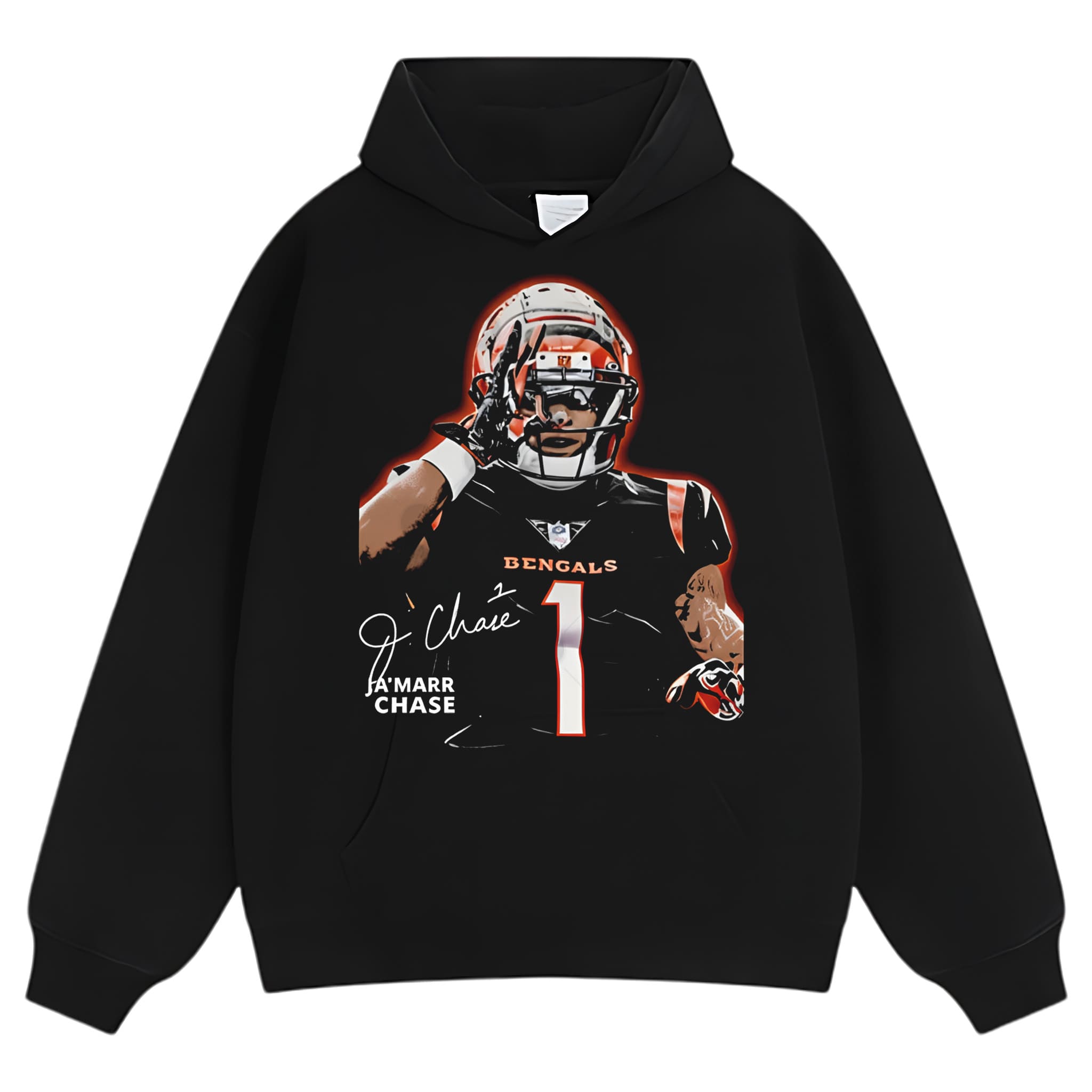 JA’MARR CHASE - CINCINNATI FOOTBALL VINTAGE TANK TOP & TEE & LONG SLEEVE & LAYERED LS & HOODIE