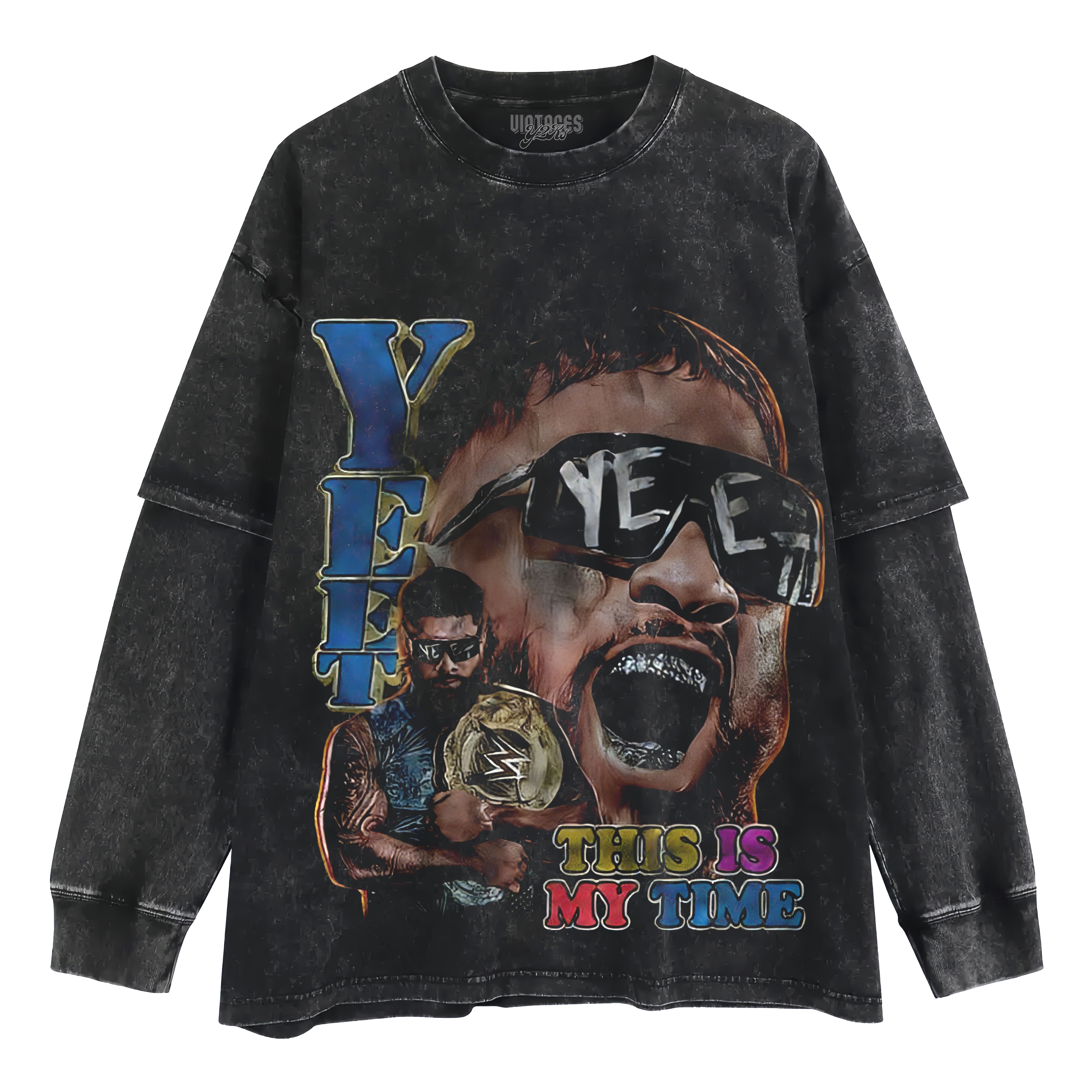JEY USO THIS IS MY TIME LAYERED LONG SLEEVE