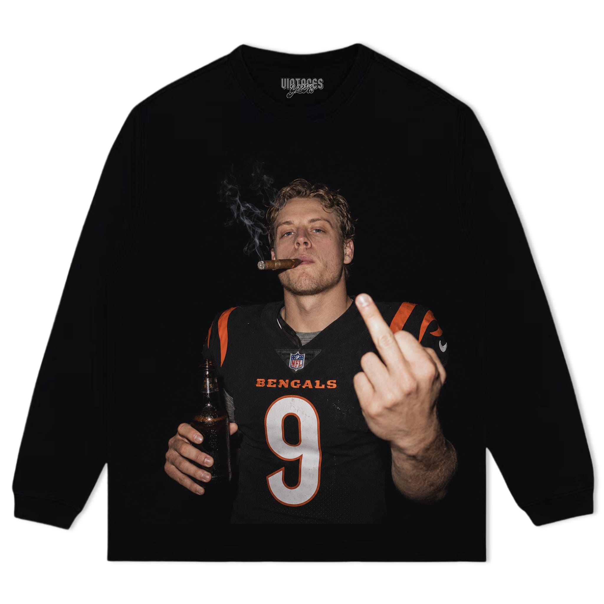 JOE BURROW - MIDDLE FINGER V2 TANK TOP & TEE & LONG SLEEVE & LAYERED LS & HOODIE
