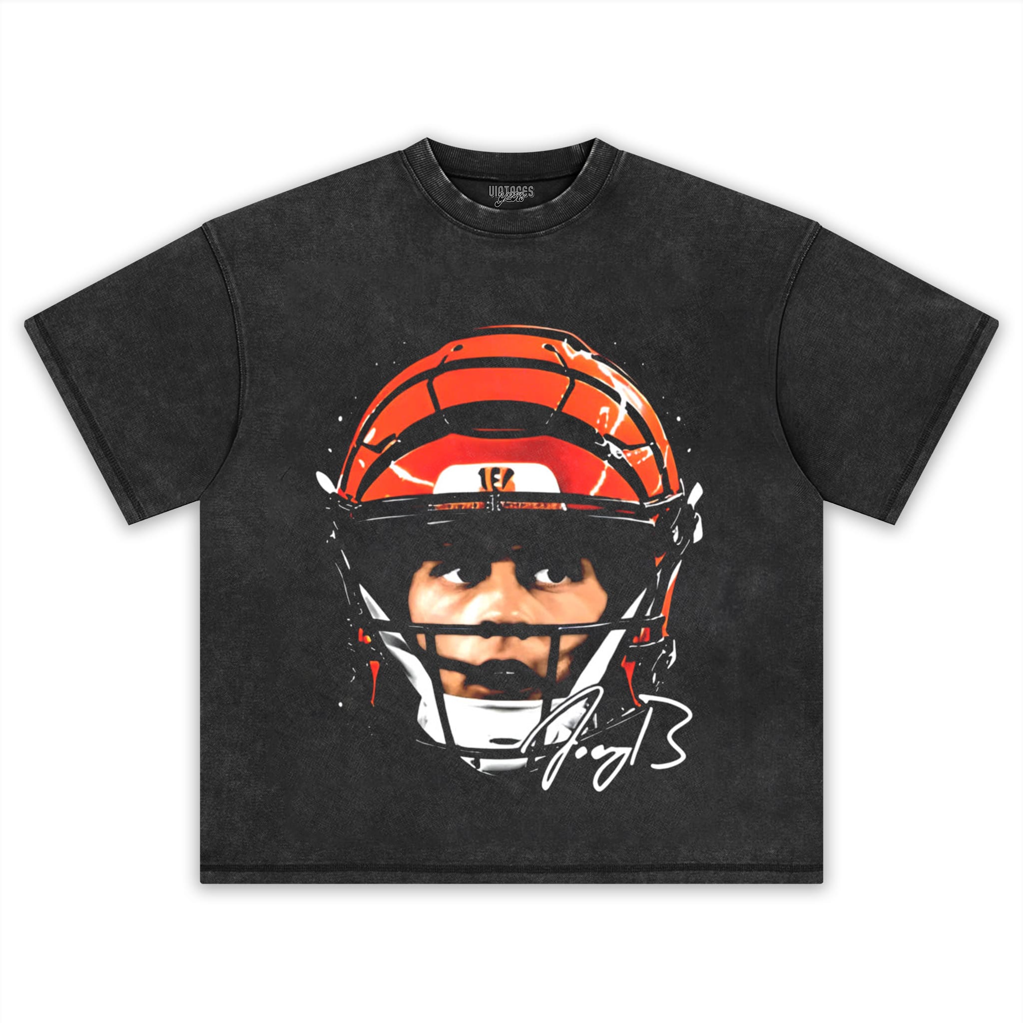 JOE BURROW CINCINNATI HELMET TANK TOP & TEE & LONG SLEEVE & LAYERED LS & HOODIE