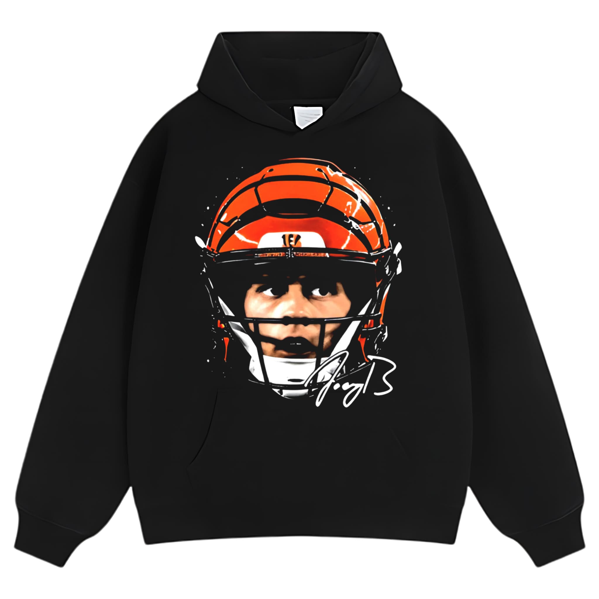JOE BURROW CINCINNATI HELMET TANK TOP & TEE & LONG SLEEVE & LAYERED LS & HOODIE