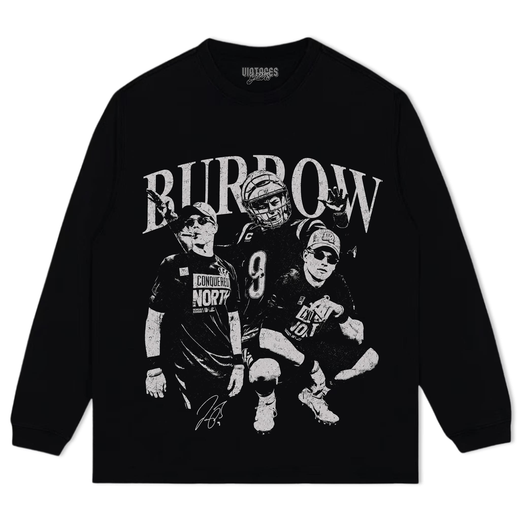 JOE BURROW FUNNY FOOTBALL VINTAGE TANK TOP & TEE & LONG SLEEVE & LAYERED LS & HOODIE