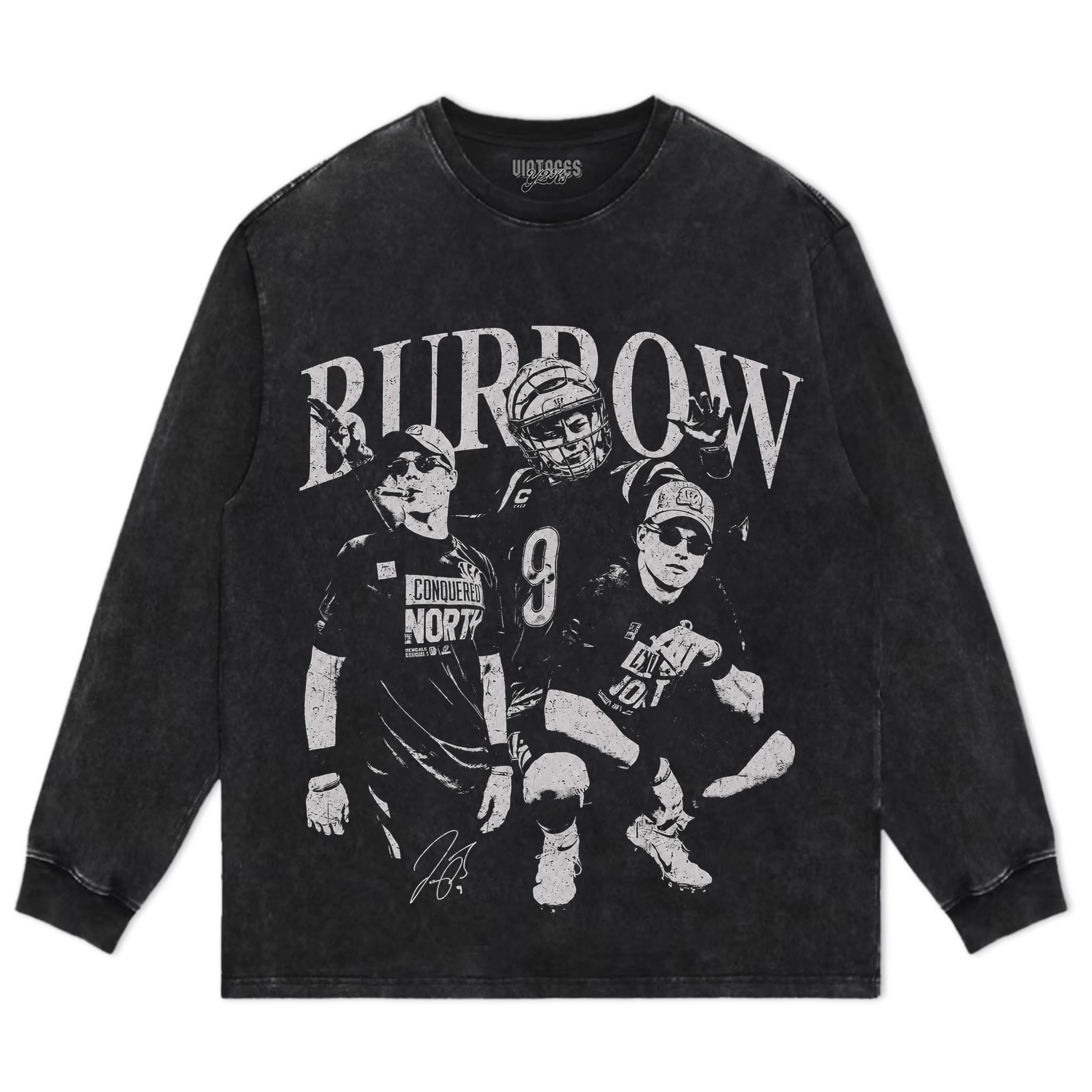 JOE BURROW FUNNY FOOTBALL VINTAGE TANK TOP & TEE & LONG SLEEVE & LAYERED LS & HOODIE