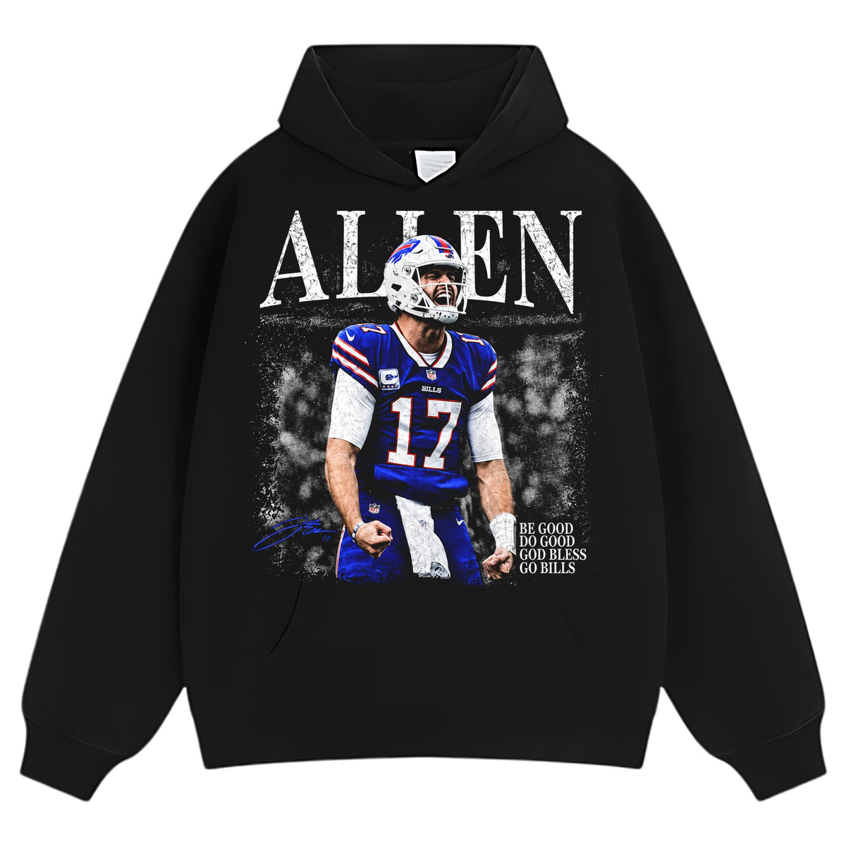 JOSH ALLEN - BUFFALO BILLS #17 TANK TOP & TEE & LONG SLEEVE & LAYERED LS & HOODIE