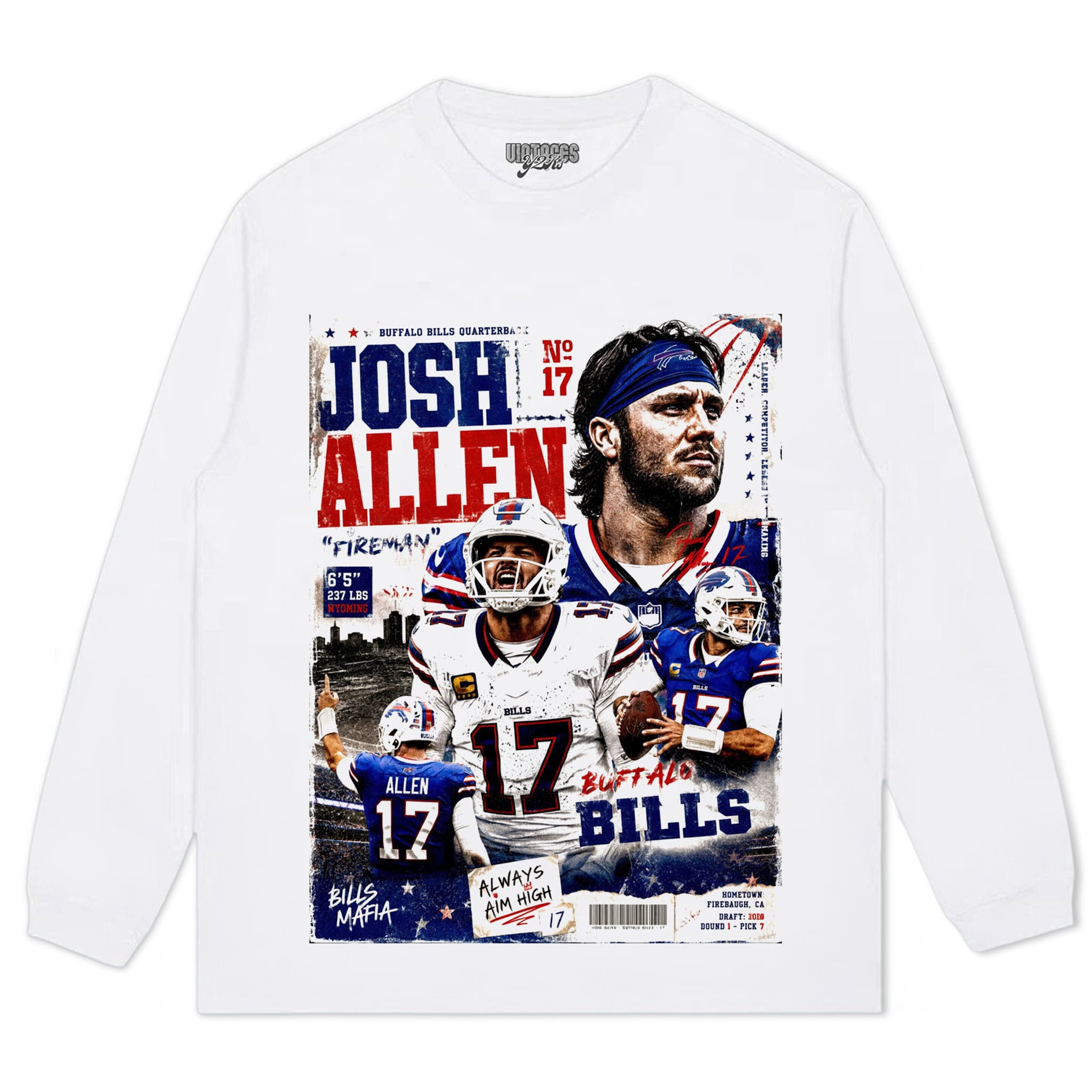 JOSH ALLEN - COLLAGE-VINTAGE TEE & LONG SLEEVE