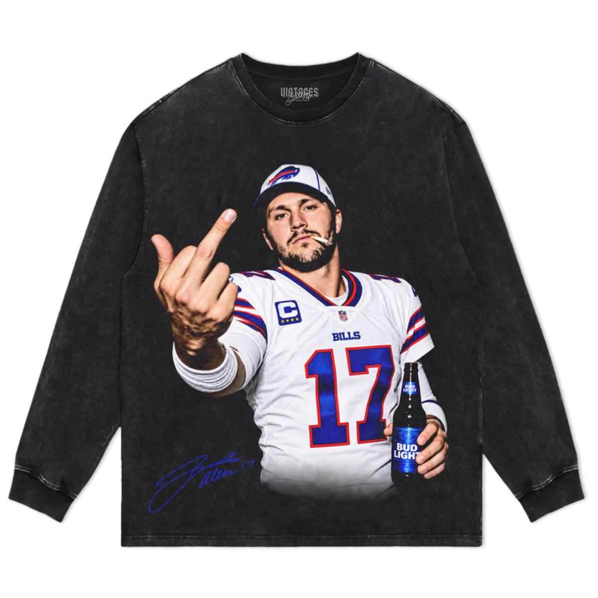 JOSH ALLEN MIDDLE FINGER TANK TOP & TEE & LONG SLEEVE & LAYERED LS & HOODIE