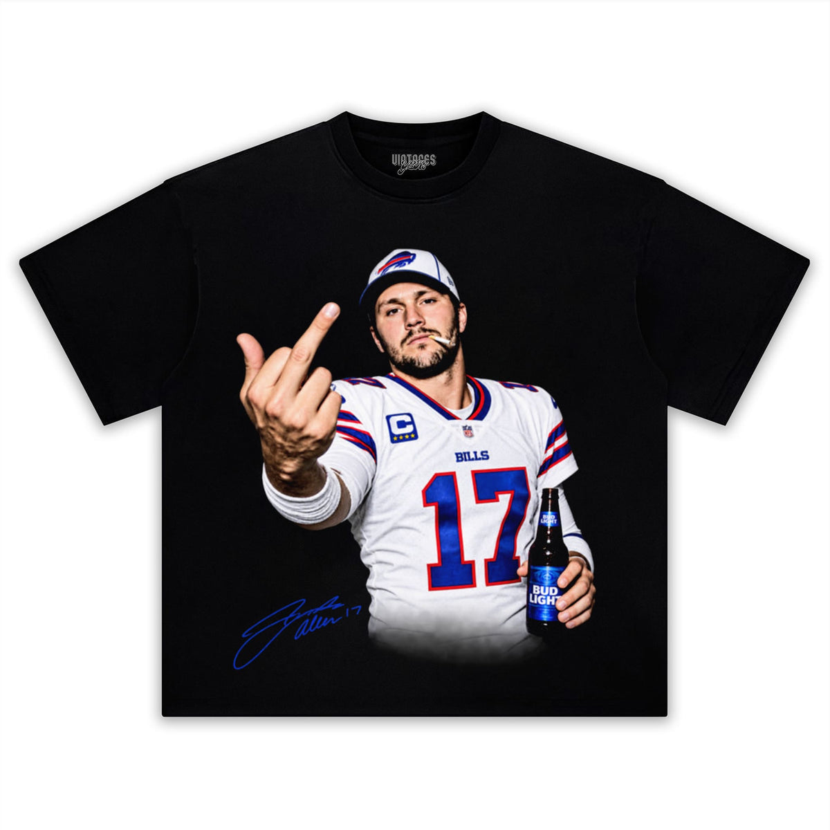 JOSH ALLEN MIDDLE FINGER TANK TOP & TEE & LONG SLEEVE & LAYERED LS & HOODIE
