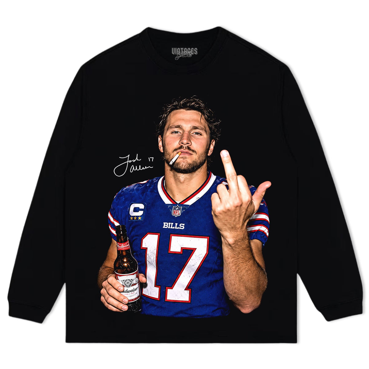 JOSH ALLEN MIDDLE FINGER V2 TANK TOP & TEE & LONG SLEEVE & LAYERED LS & HOODIE