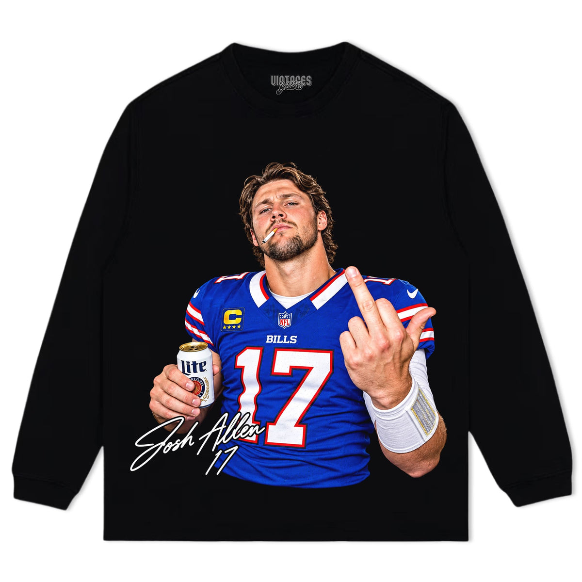 JOSH ALLEN MIDDLE FINGER V3 TANK TOP & TEE & LONG SLEEVE & LAYERED LS & HOODIE