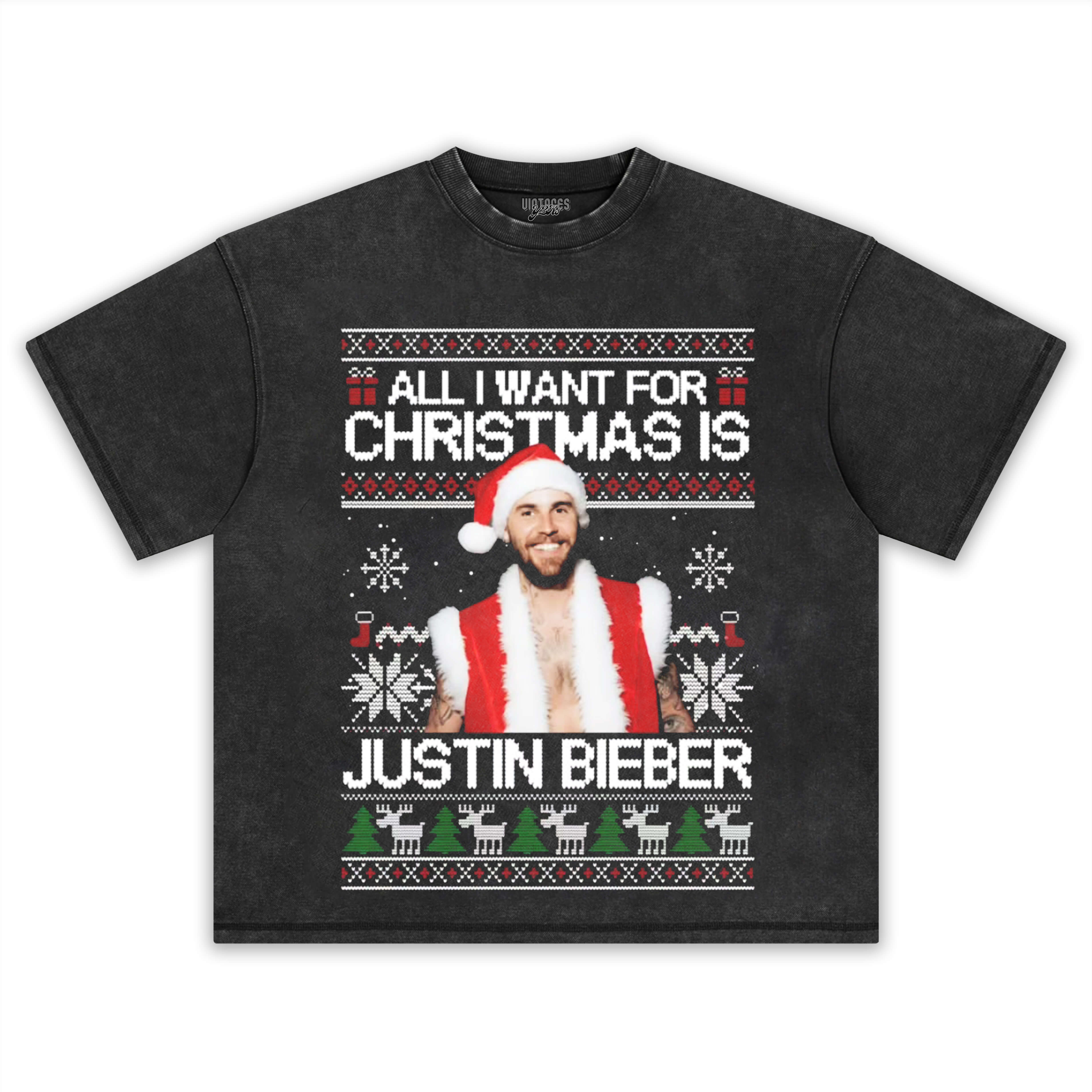 JUSTIN BIEBER CHRISTMAS STYLES TEE & LS & HOODIE