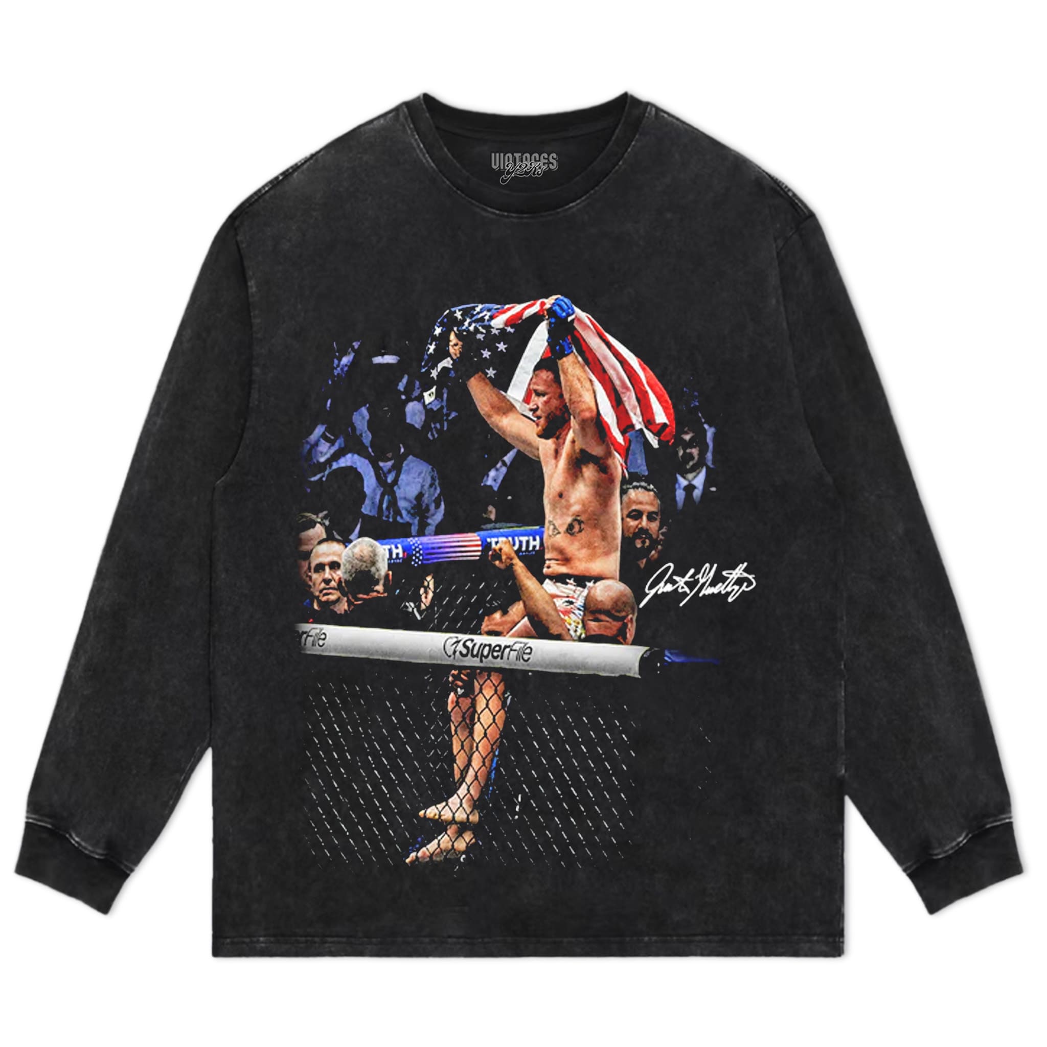 JUSTIN GAETHJE - AMERICAN MADE TANK TOP & TEE & LONG SLEEVE & LAYERED LS & HOODIE