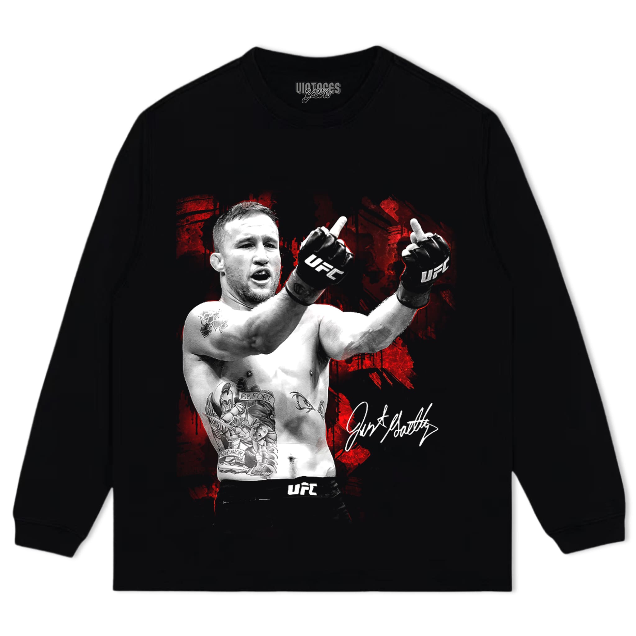 JUSTIN GAETHJE UFC FIGHTER 2026 TANK TOP & TEE & LONG SLEEVE & LAYERED LS & HOODIE