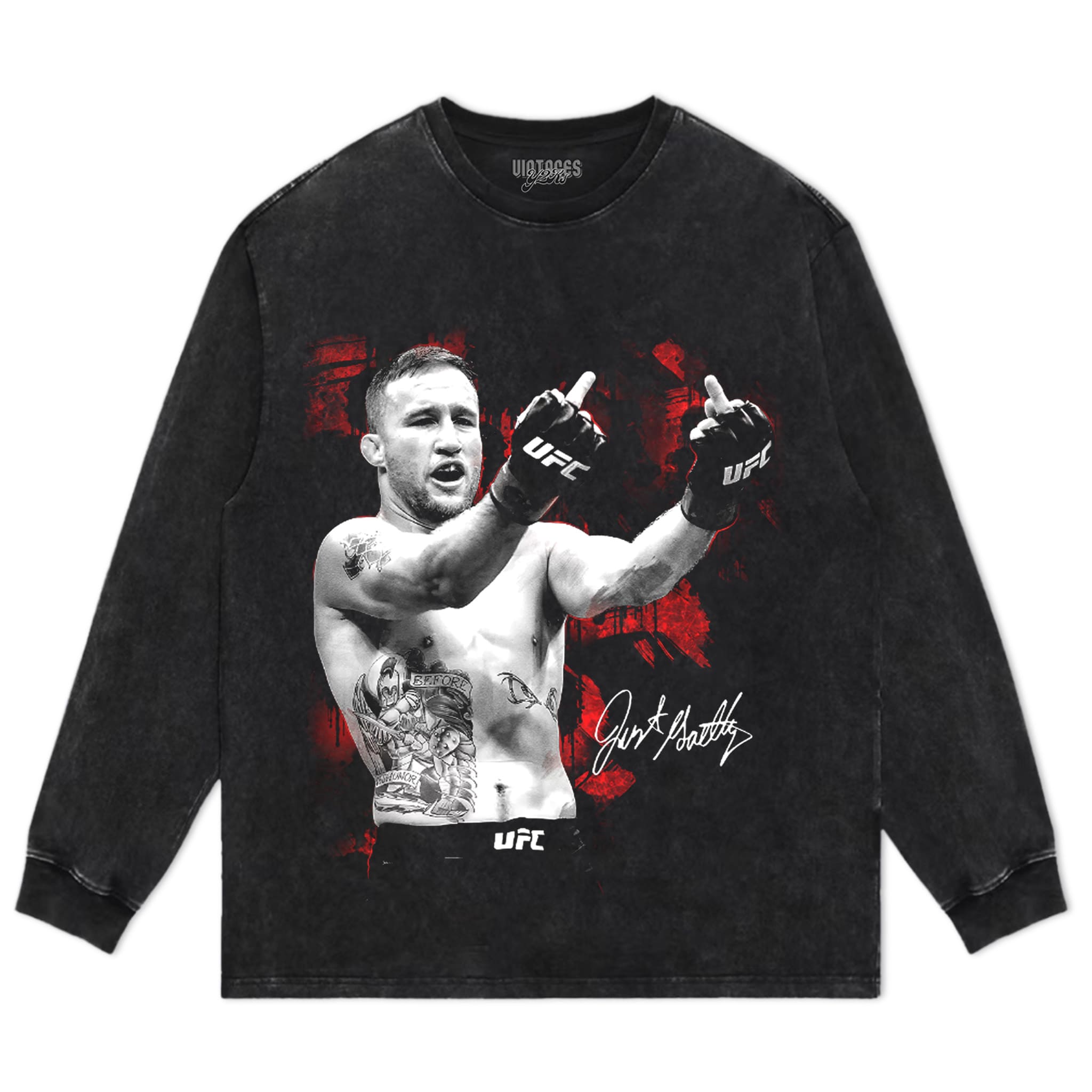 JUSTIN GAETHJE UFC FIGHTER 2026 TANK TOP & TEE & LONG SLEEVE & LAYERED LS & HOODIE