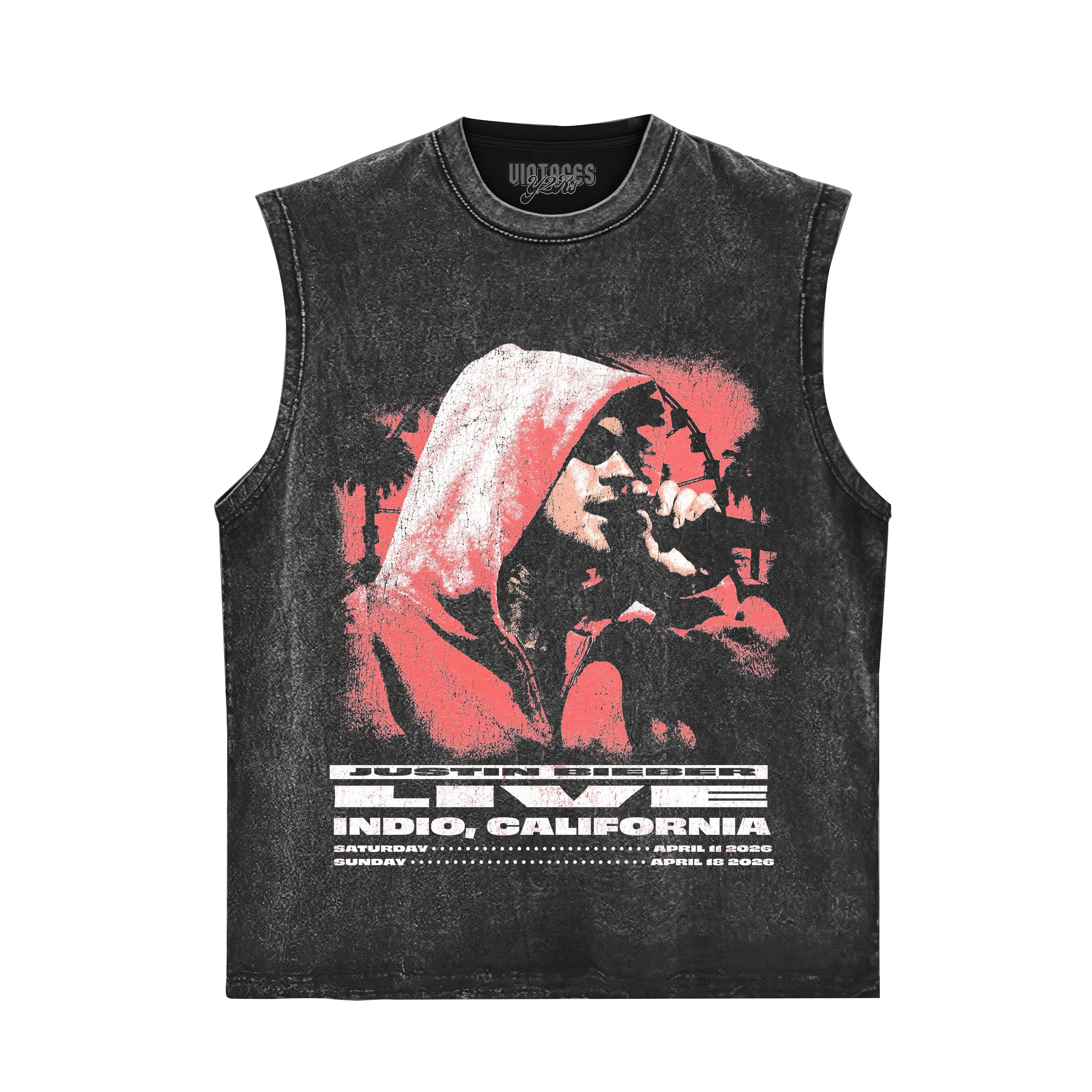 JUSTIN BIEBER 2026 COACHELLA 2 TANK TOP & TEE & LONG SLEEVE & LAYERED LS & HOODIE