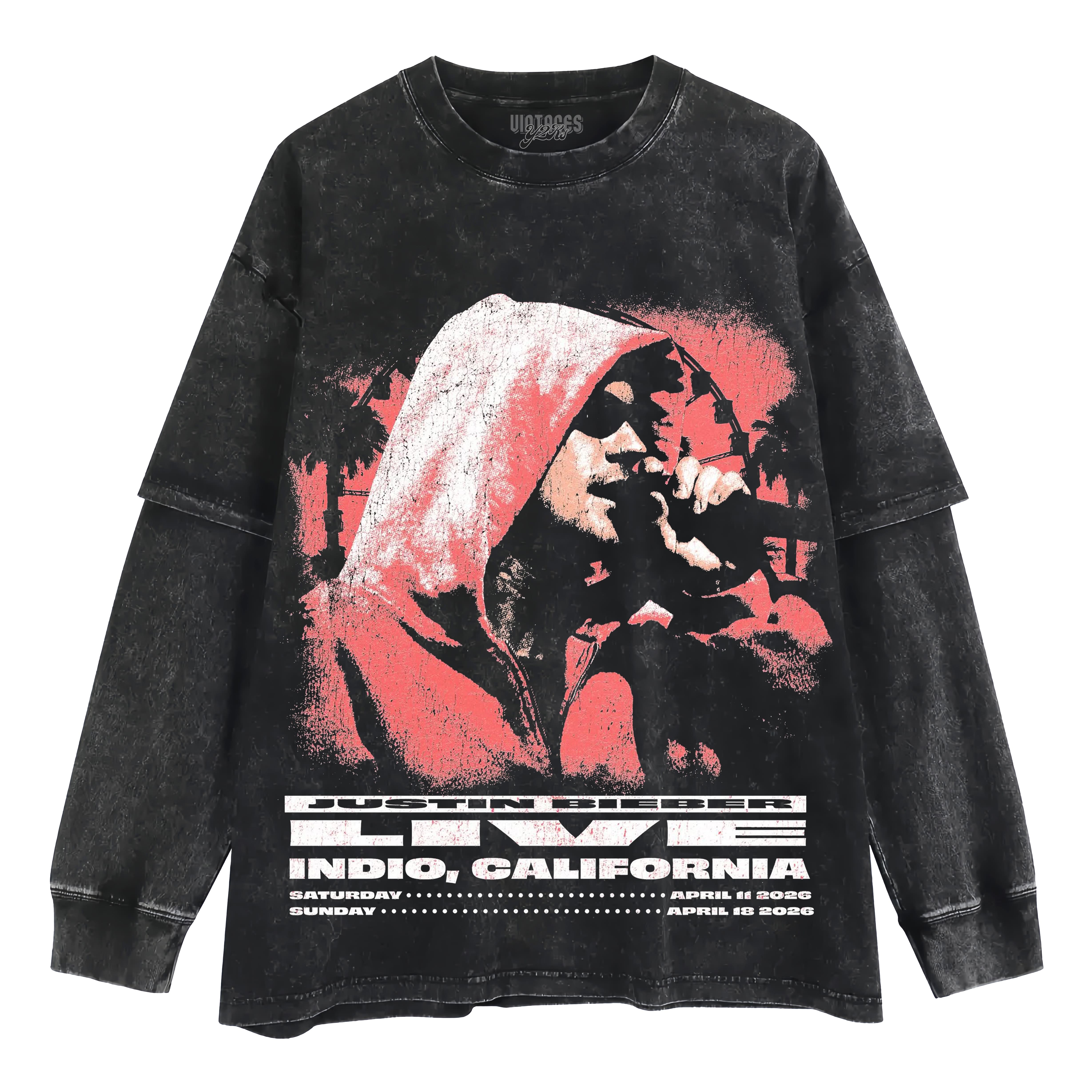 JUSTIN BIEBER 2026 COACHELLA 2 TANK TOP & TEE & LONG SLEEVE & LAYERED LS & HOODIE