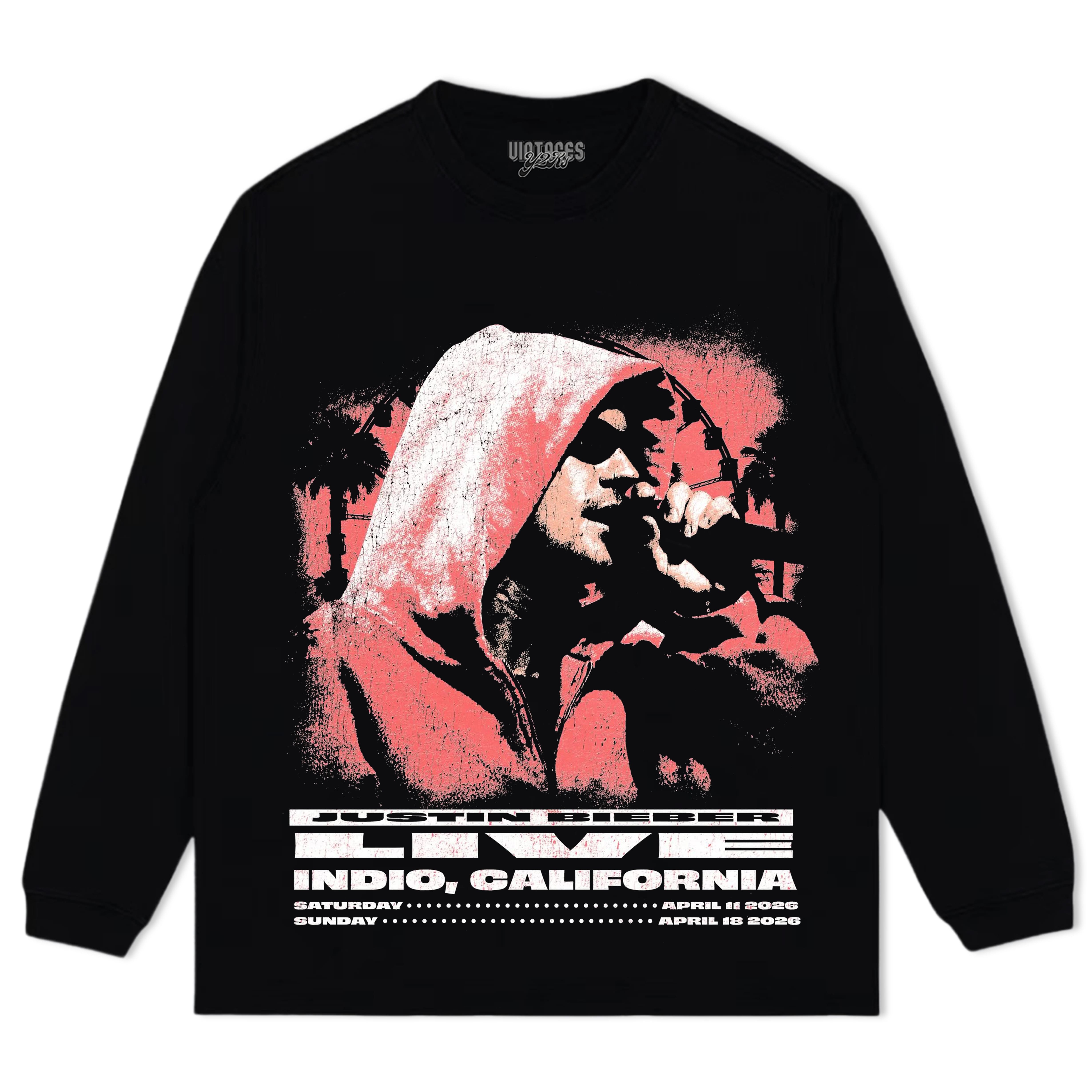 JUSTIN BIEBER 2026 COACHELLA 2 TANK TOP & TEE & LONG SLEEVE & LAYERED LS & HOODIE