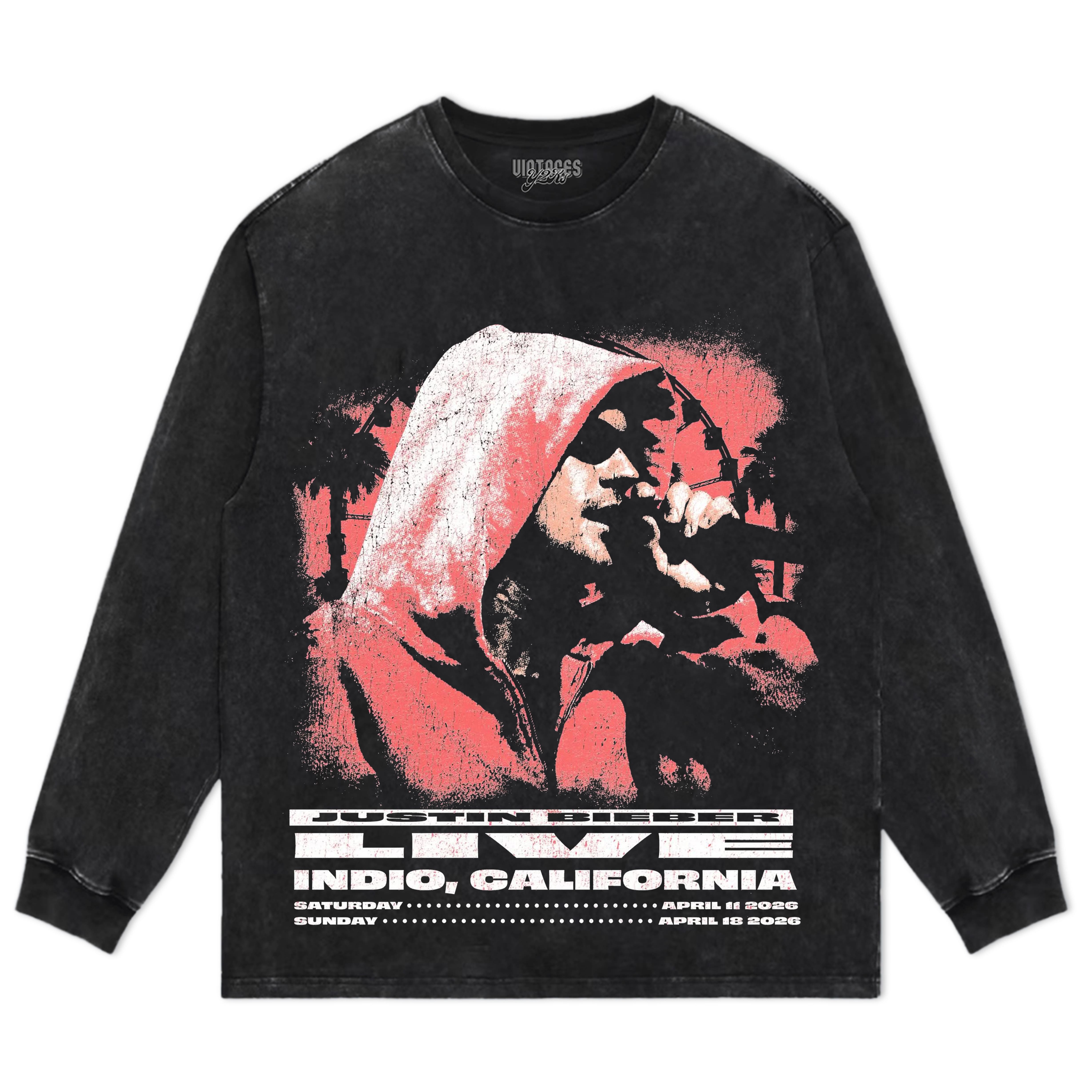 JUSTIN BIEBER 2026 COACHELLA 2 TANK TOP & TEE & LONG SLEEVE & LAYERED LS & HOODIE