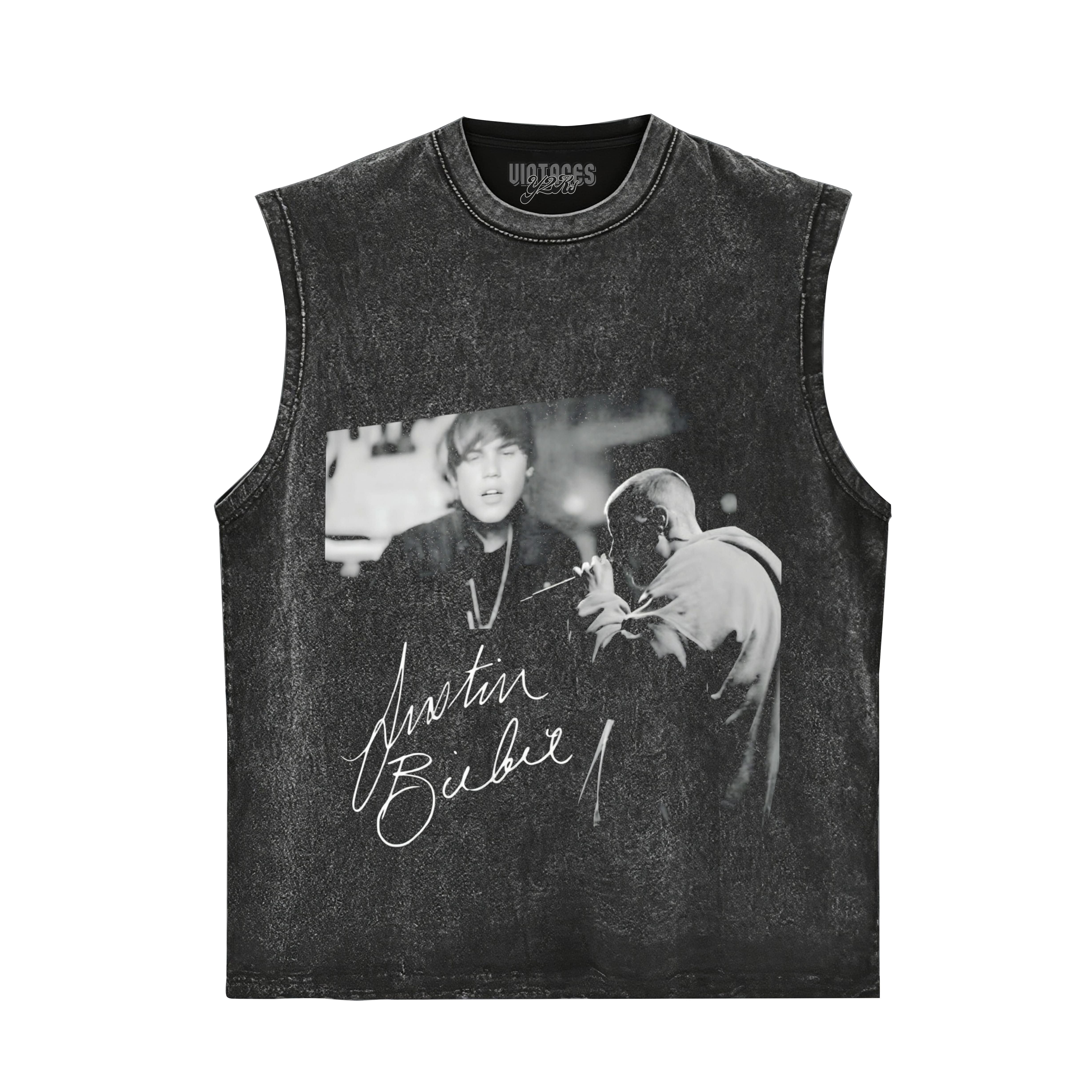 JUSTIN BIEBER VINTAGE CONCERT COLLAGE TANK TOP & TEE & LONG SLEEVE & LAYERED LS & HOODIE
