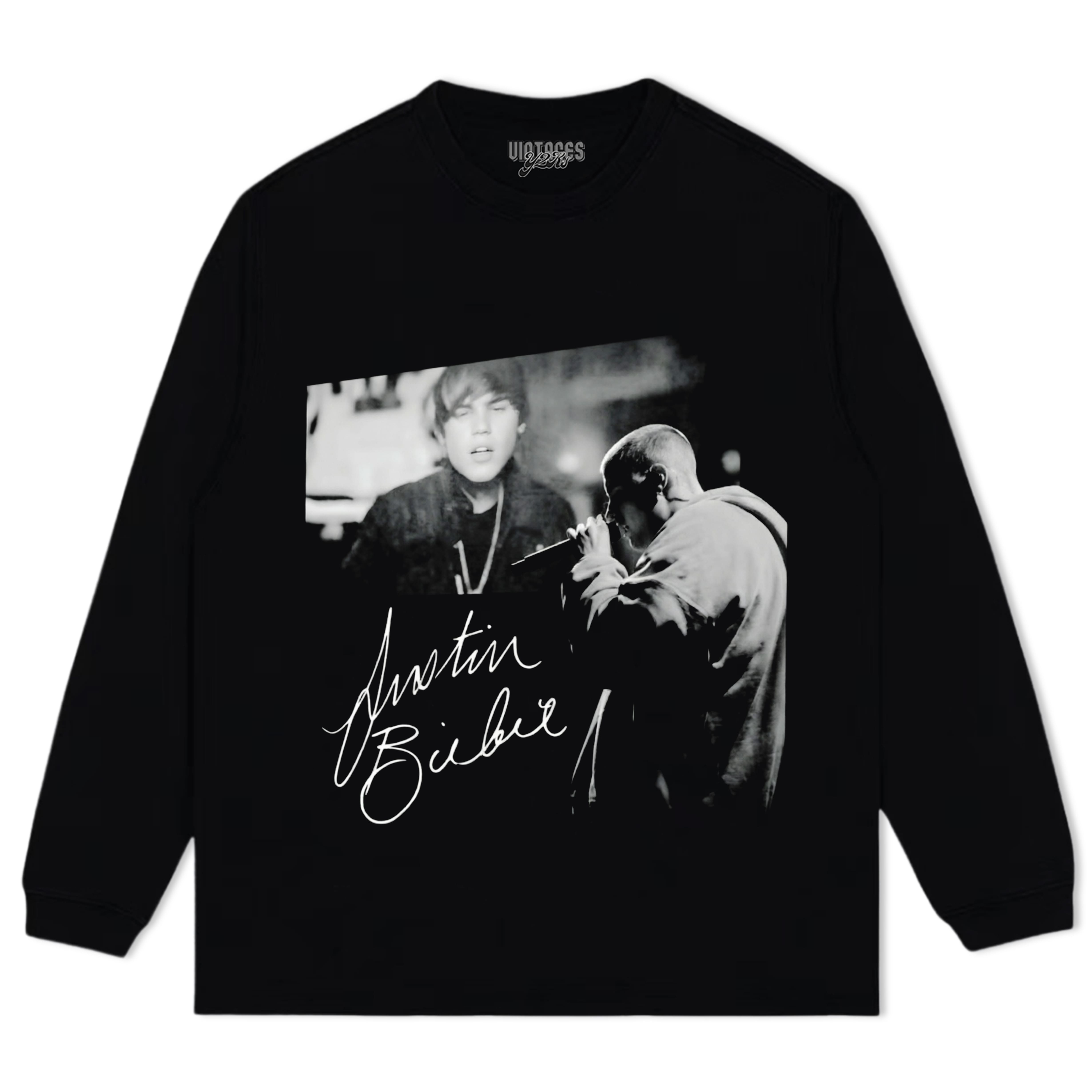 JUSTIN BIEBER VINTAGE CONCERT COLLAGE TANK TOP & TEE & LONG SLEEVE & LAYERED LS & HOODIE