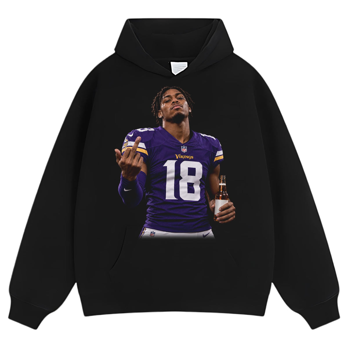 JUSTIN JEFFERSON - MIDDLE FINGER TANK TOP & TEE & LONG SLEEVE & LAYERED LS & HOODIE