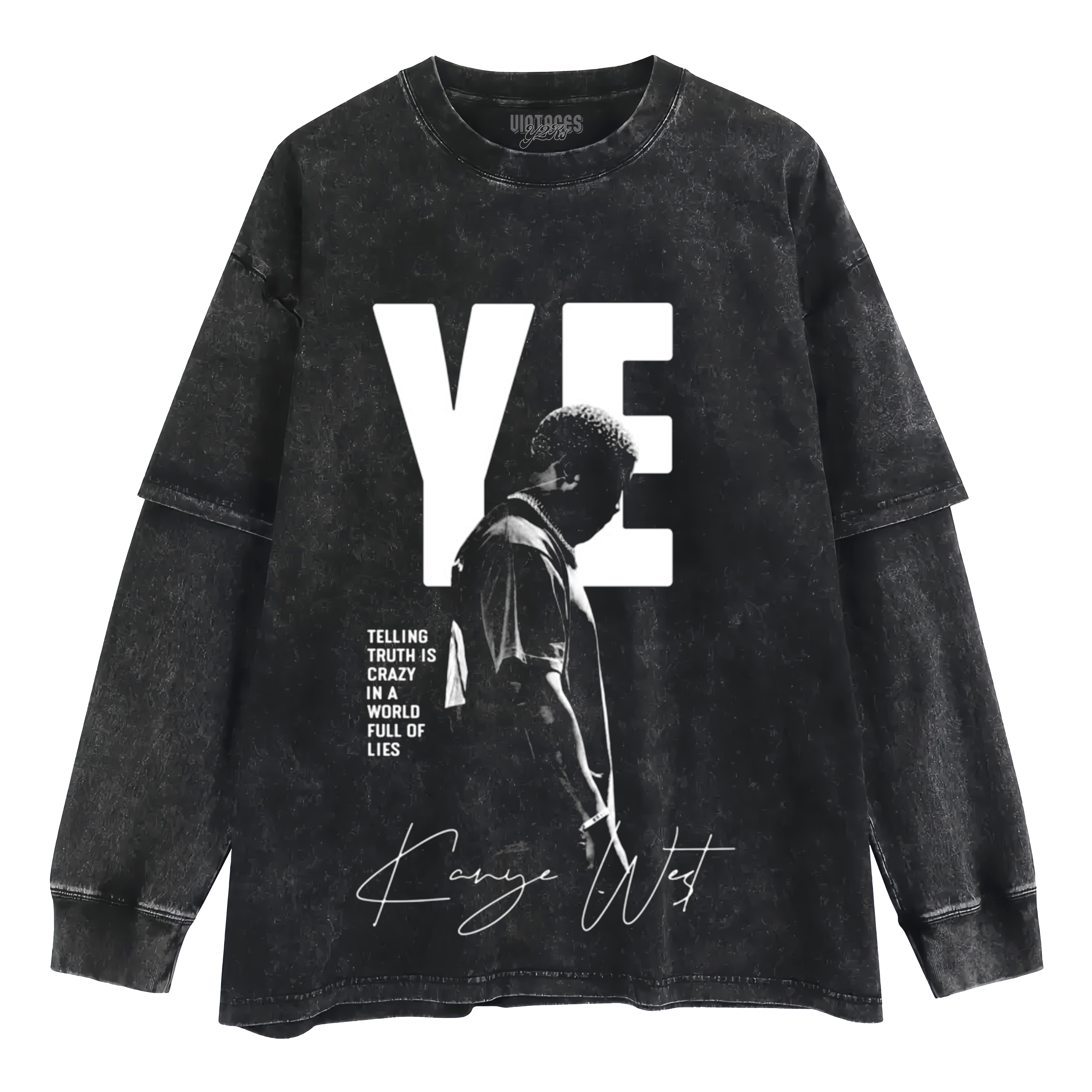 KANYE WEST LAYERED LONG SLEEVE