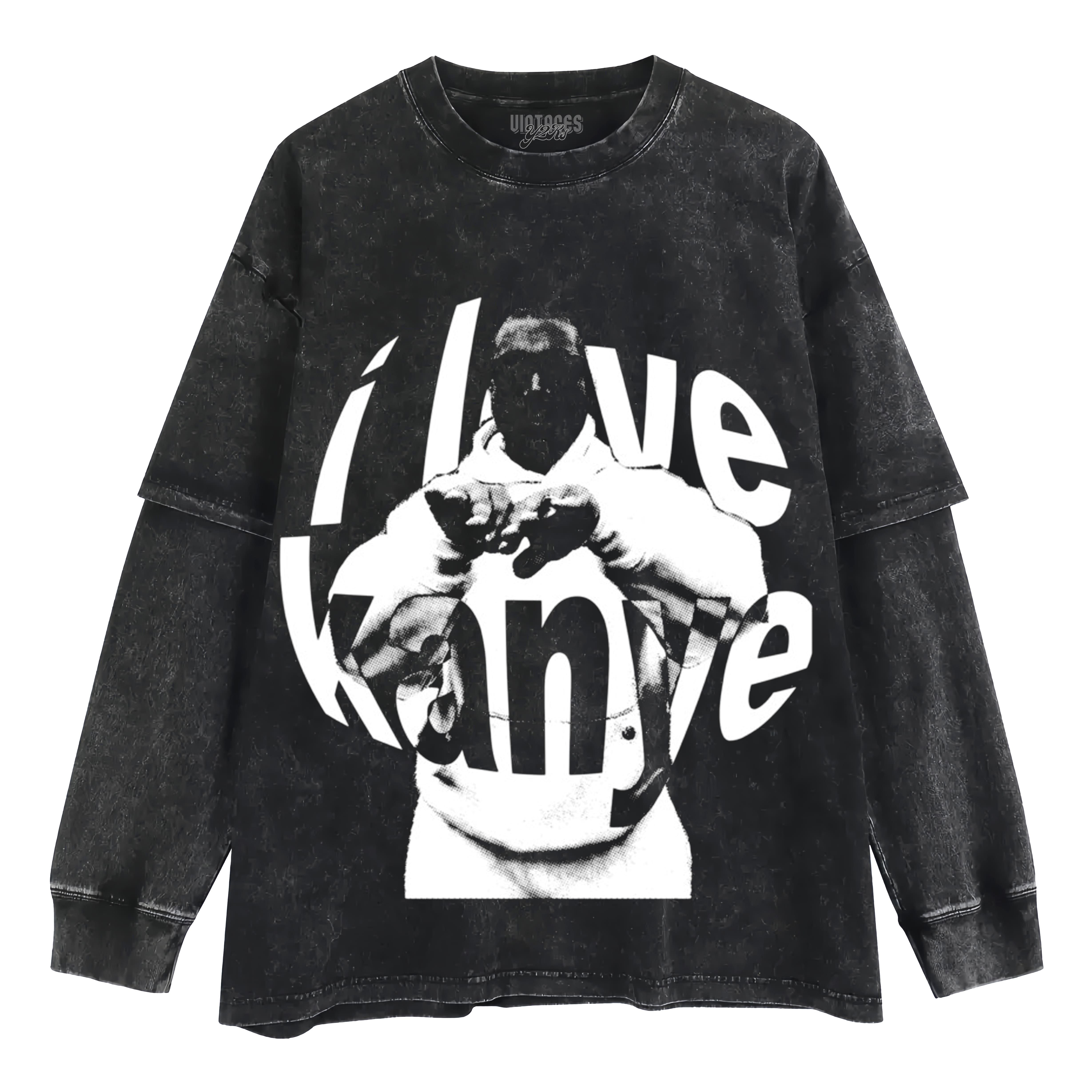 KANYE WEST V2 LAYERED LONG SLEEVE
