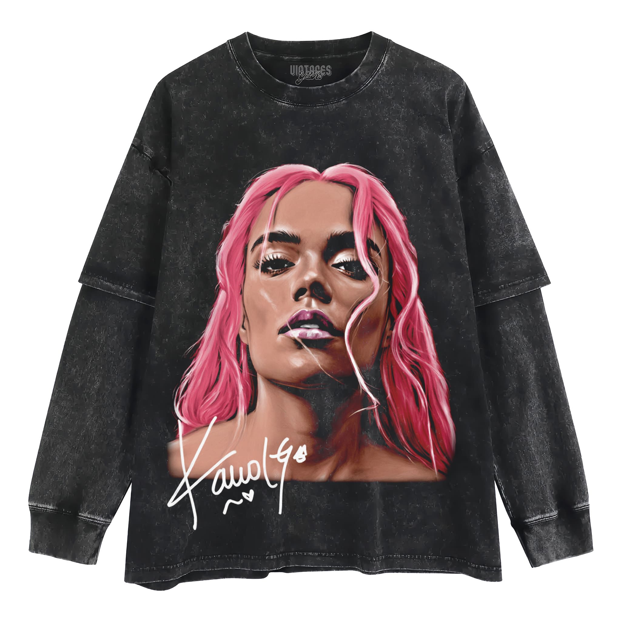 KAROL G BIG HEAD TANK TOP & TEE & LONG SLEEVE & LAYERED LS & HOODIE