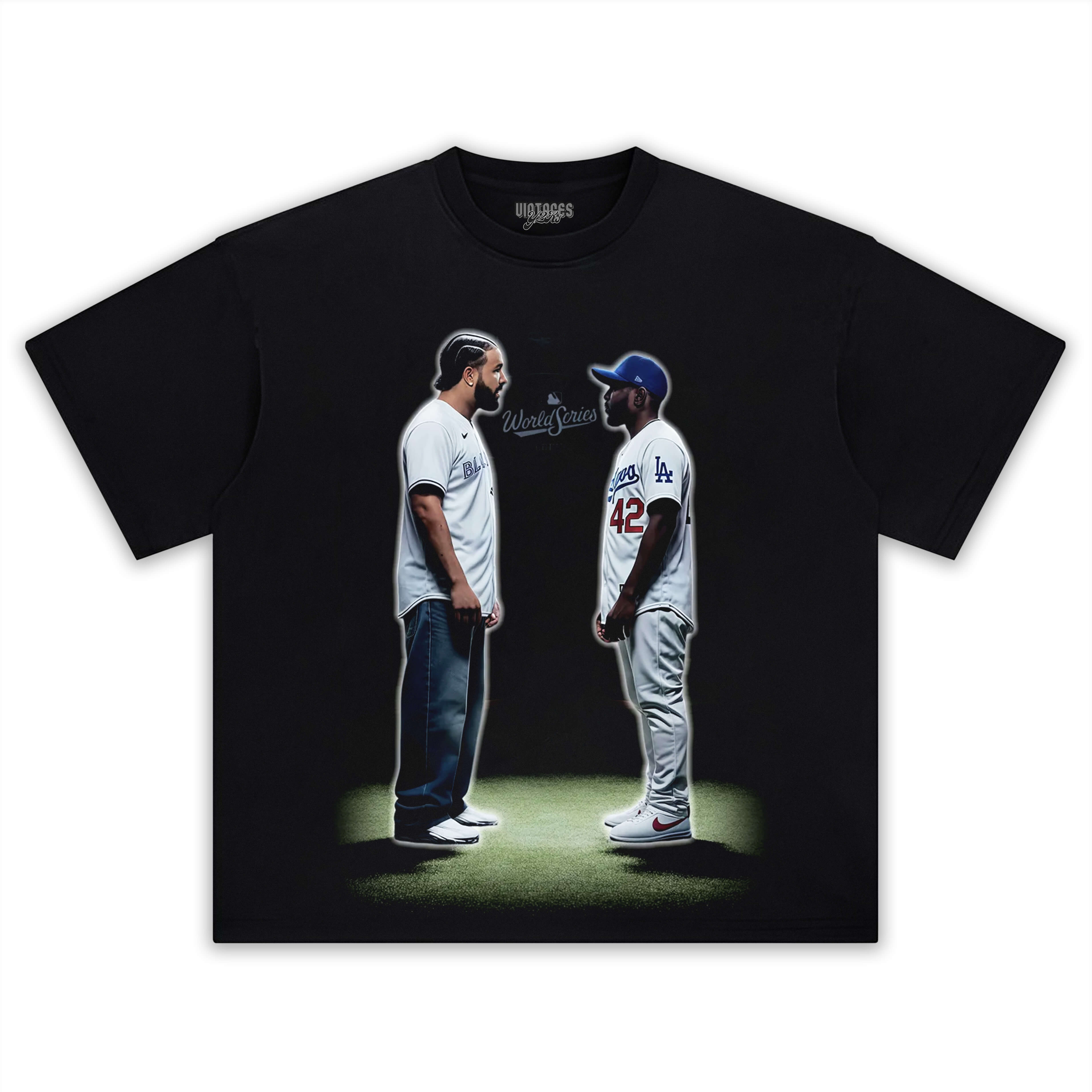 KENDRICK LAMAR VS DRAKE & LA DODGERS CHAMPIONS 2025 V2 TEE & LS & HOODIE