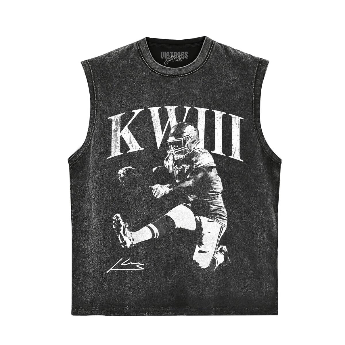 KENNETH WALKER III KANSAS CITY FOOTBALL SIGNATURE TANK TOP & TEE & LONG SLEEVE & LAYERED LS & HOODIE