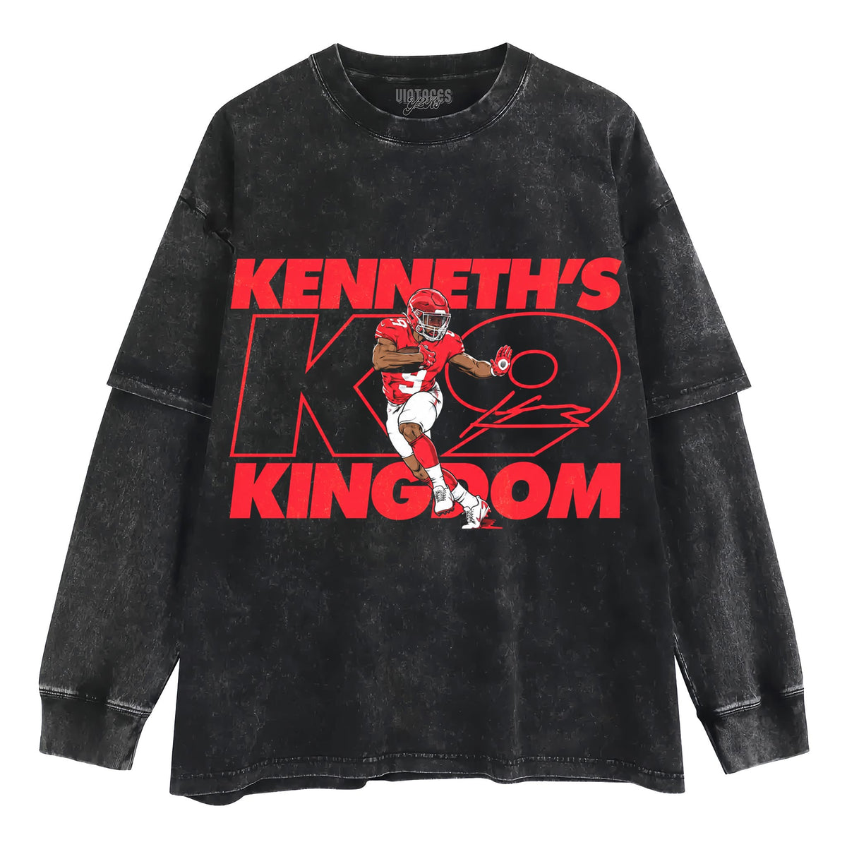 KENNETH WALKER III NAME NUMBER POSE TANK TOP & TEE & LONG SLEEVE & LAYERED LS & HOODIE