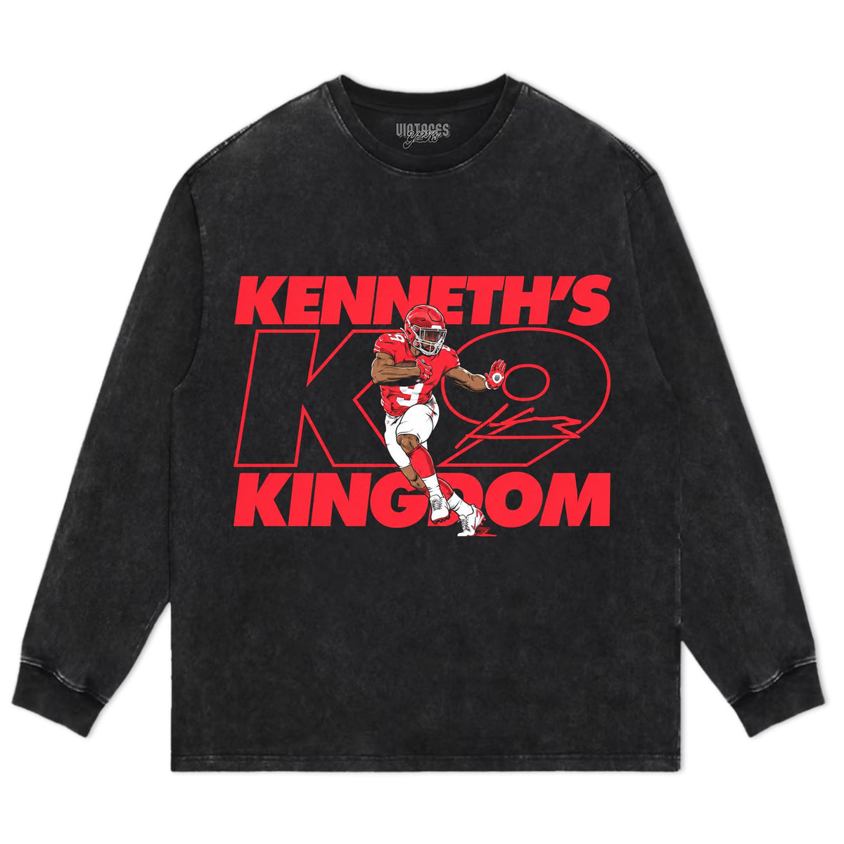 KENNETH WALKER III NAME NUMBER POSE TANK TOP & TEE & LONG SLEEVE & LAYERED LS & HOODIE