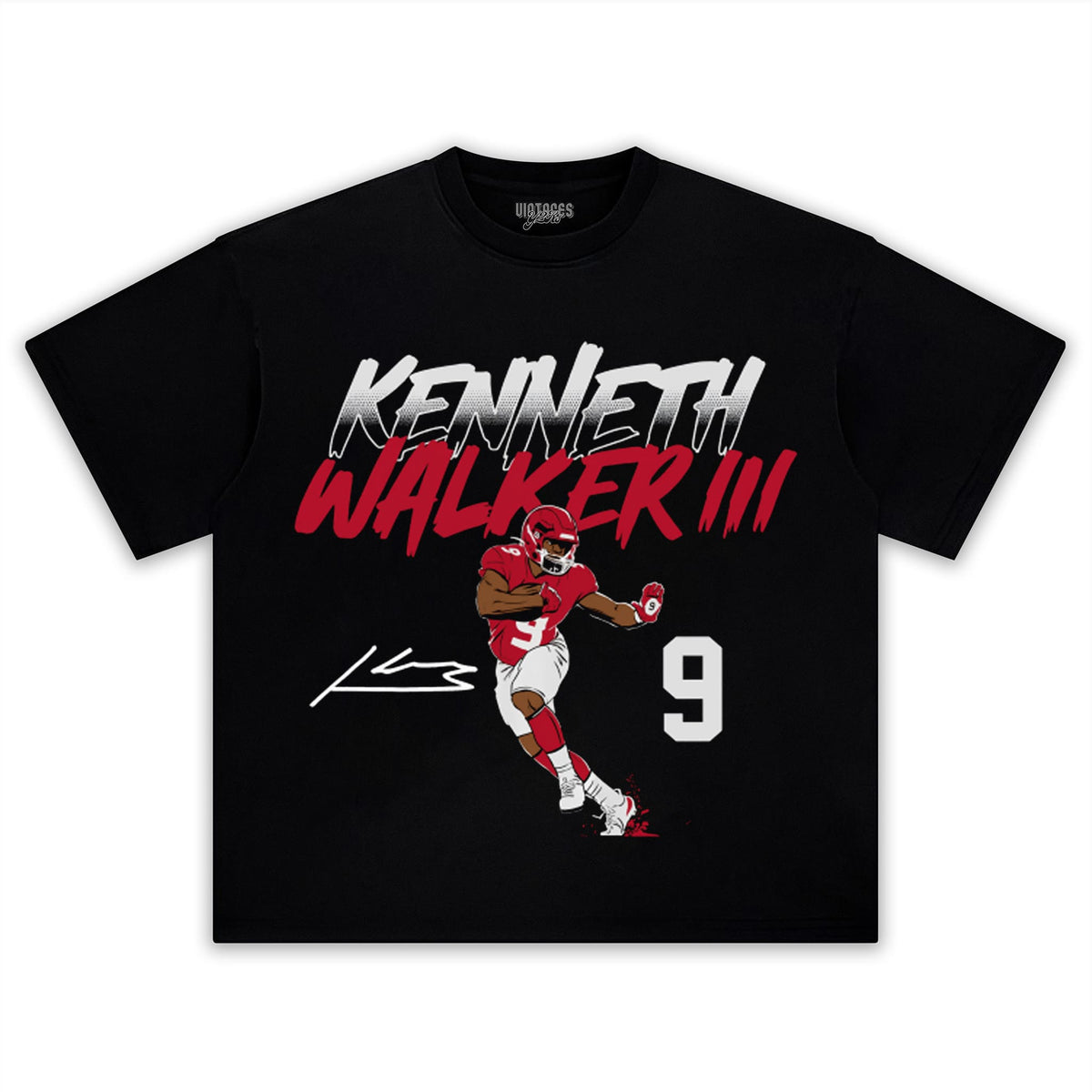 KENNETH WALKER III NAME NUMBER POSE V2 TANK TOP & TEE & LONG SLEEVE & LAYERED LS & HOODIE