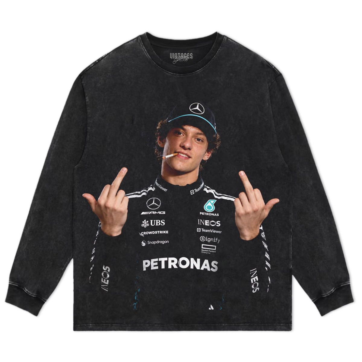 KIMI ANTONELLI MIDDLE FINGER V2 TANK TOP & TEE & LONG SLEEVE & LAYERED LS & HOODIE