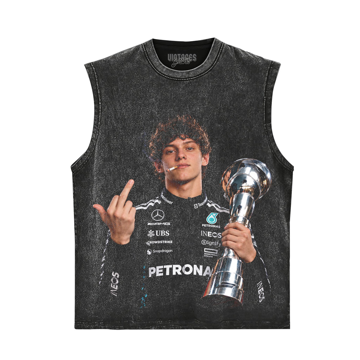 KIMI ANTONELLI MIDDLE FINGER V3 TANK TOP & TEE & LONG SLEEVE & LAYERED LS & HOODIE