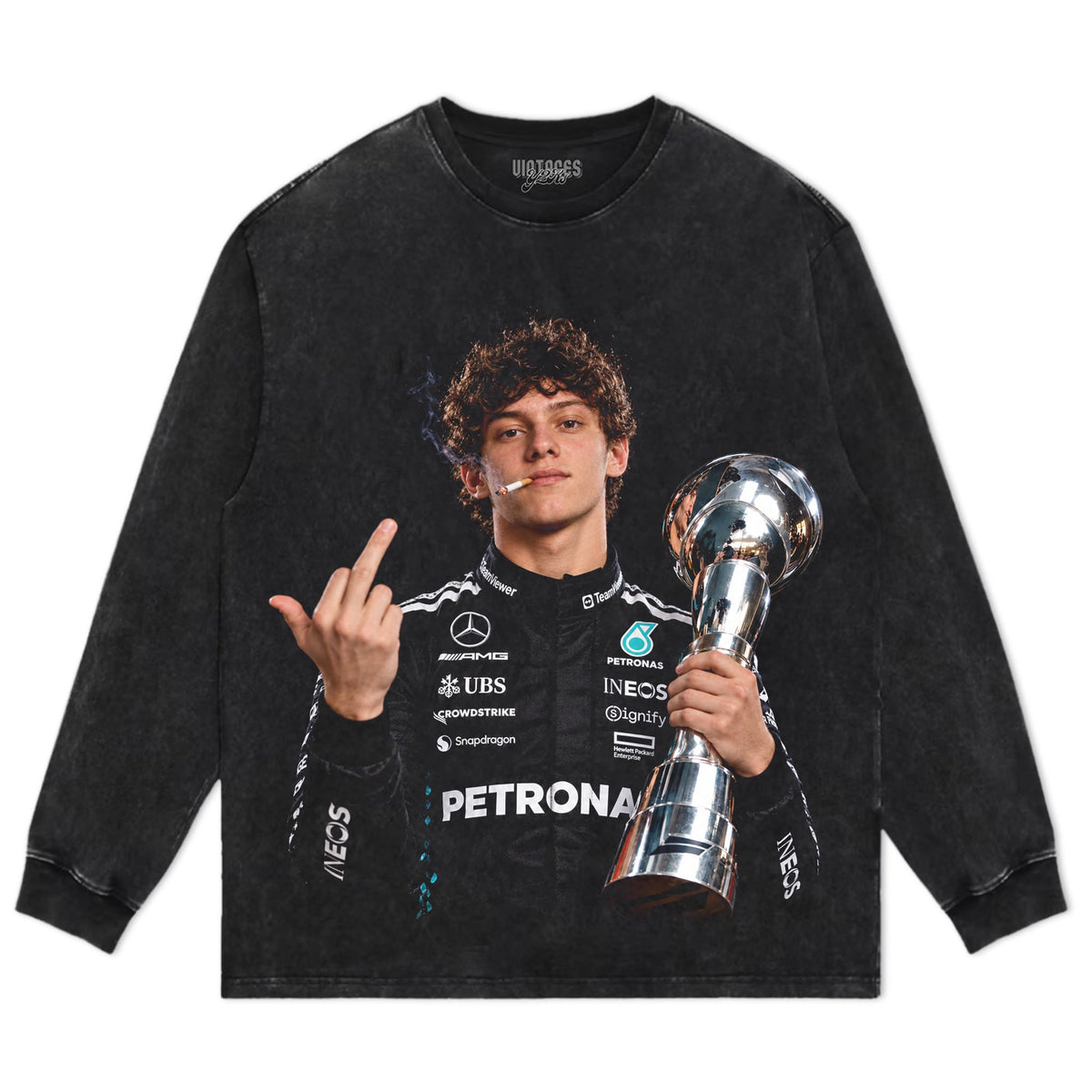 KIMI ANTONELLI MIDDLE FINGER V3 TANK TOP & TEE & LONG SLEEVE & LAYERED LS & HOODIE