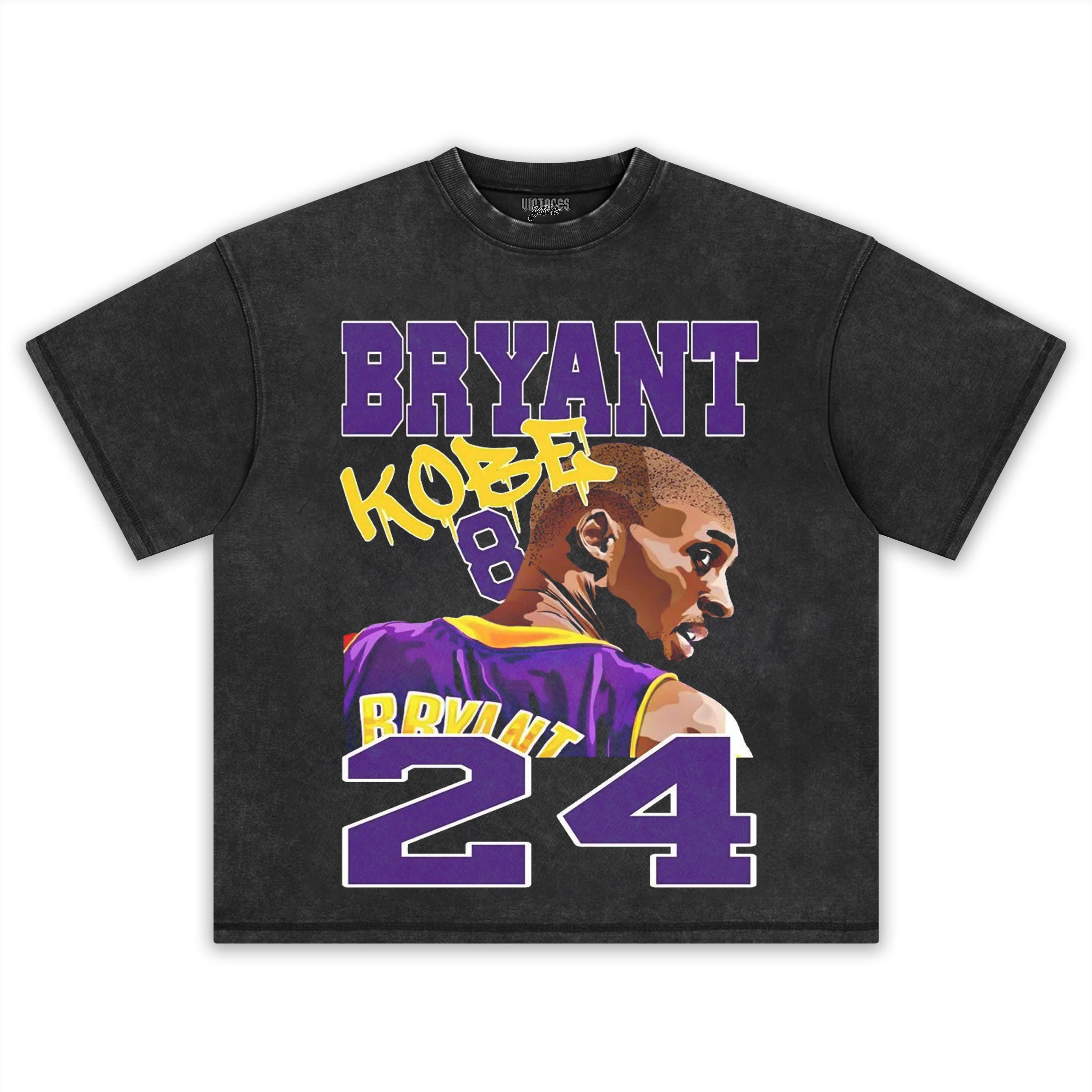 KOBE BRYANT BLACK MAMBA VINTAGE TEE V2 & LS & HOODIE