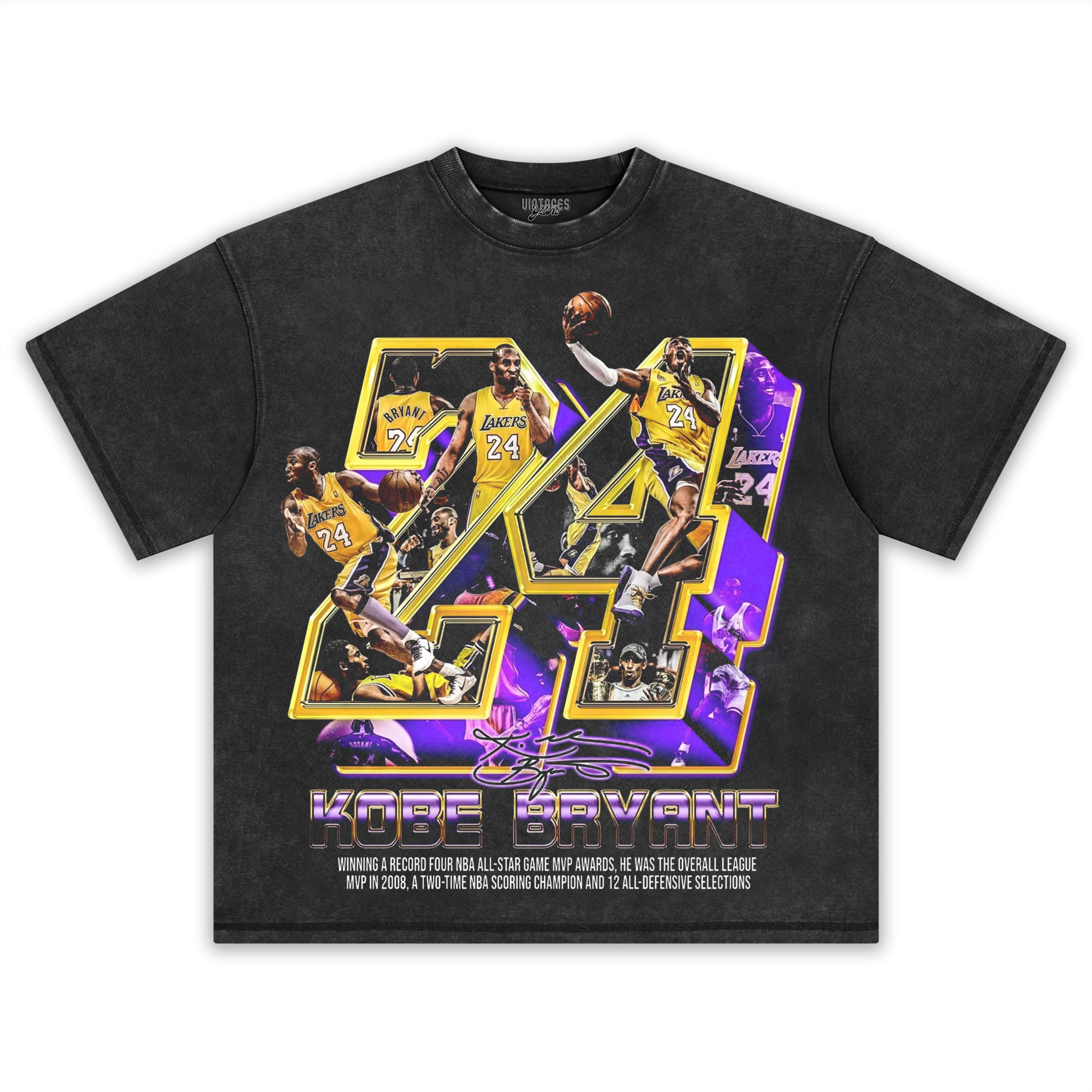 KOBE BRYANT BLACK MAMBA VINTAGE TEE & LS & HOODIE