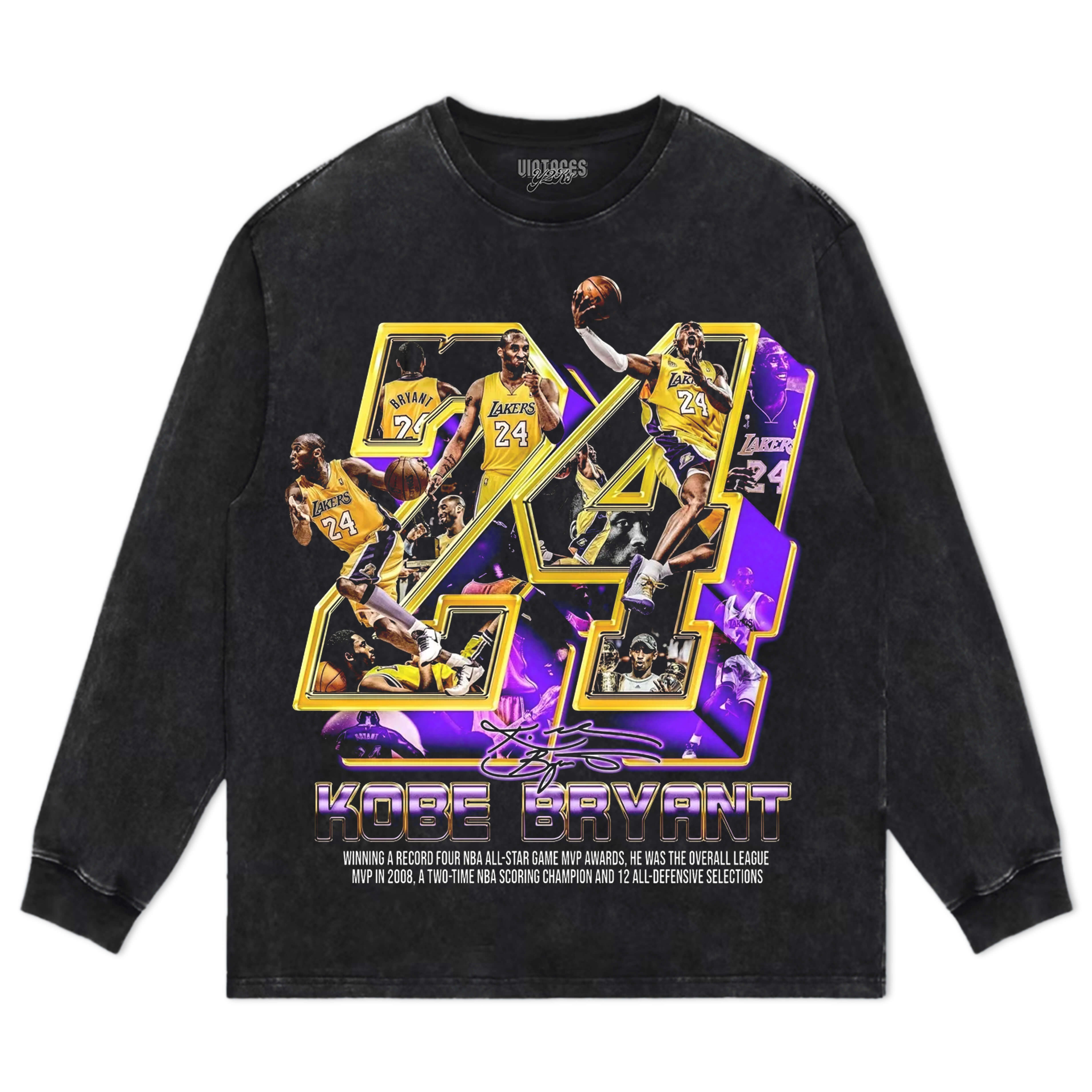 KOBE BRYANT BLACK MAMBA VINTAGE TEE & LS & HOODIE