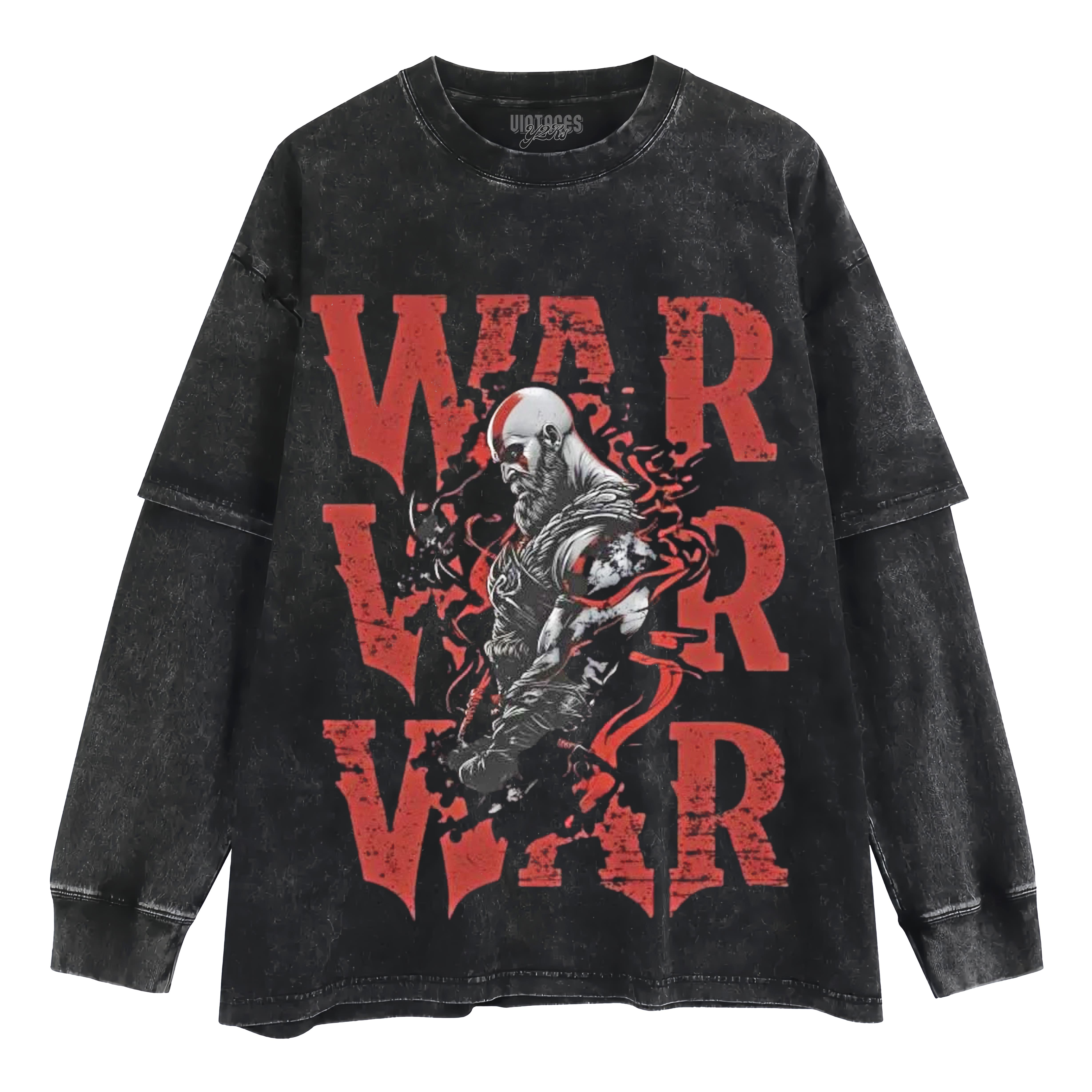 KRATOS GOD OF WAR V2 TANK TOP & TEE & LONG SLEEVE & LAYERED LS & HOODIE