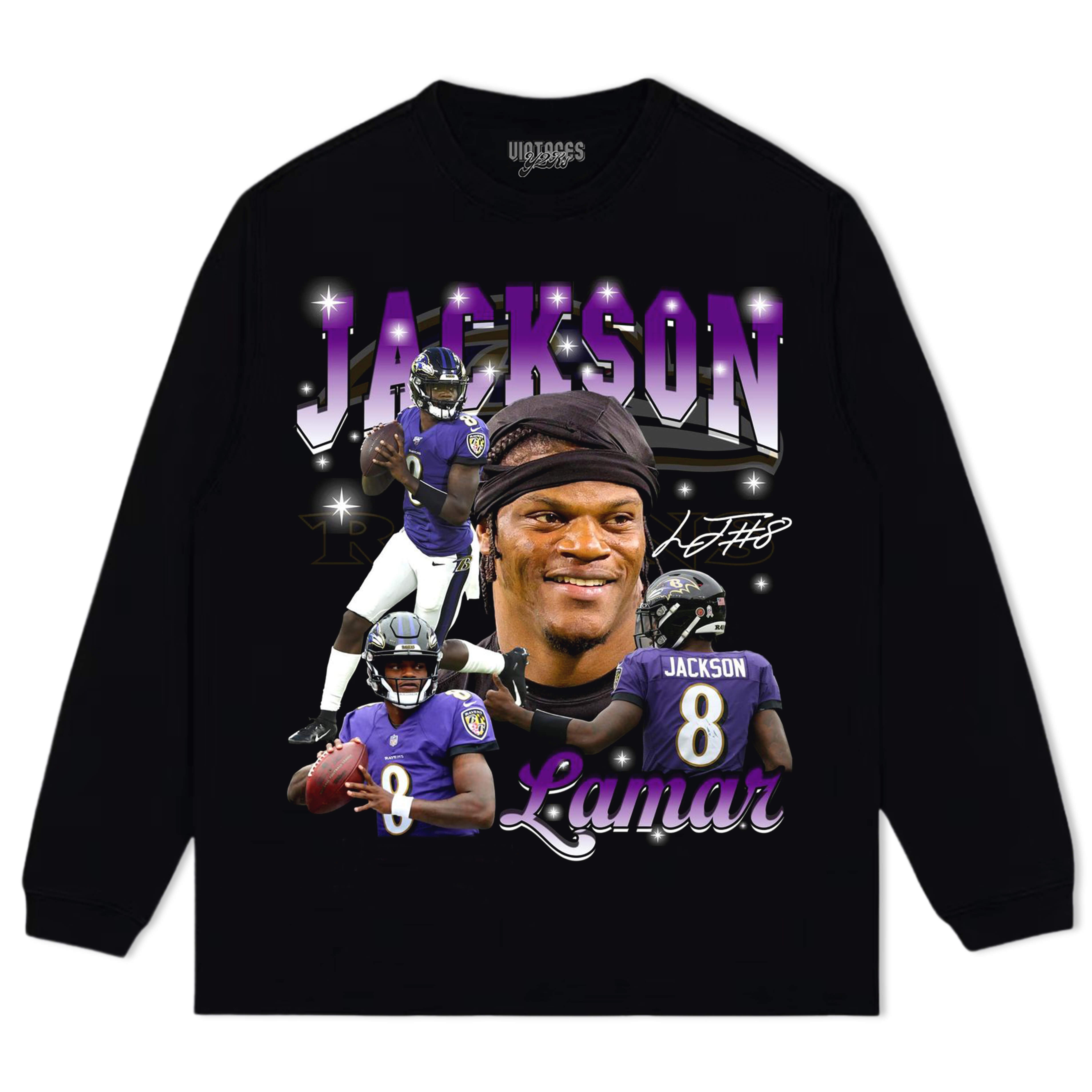 LAMAR JACKSON VINTAGE V2 TEE & LS & HOODIE