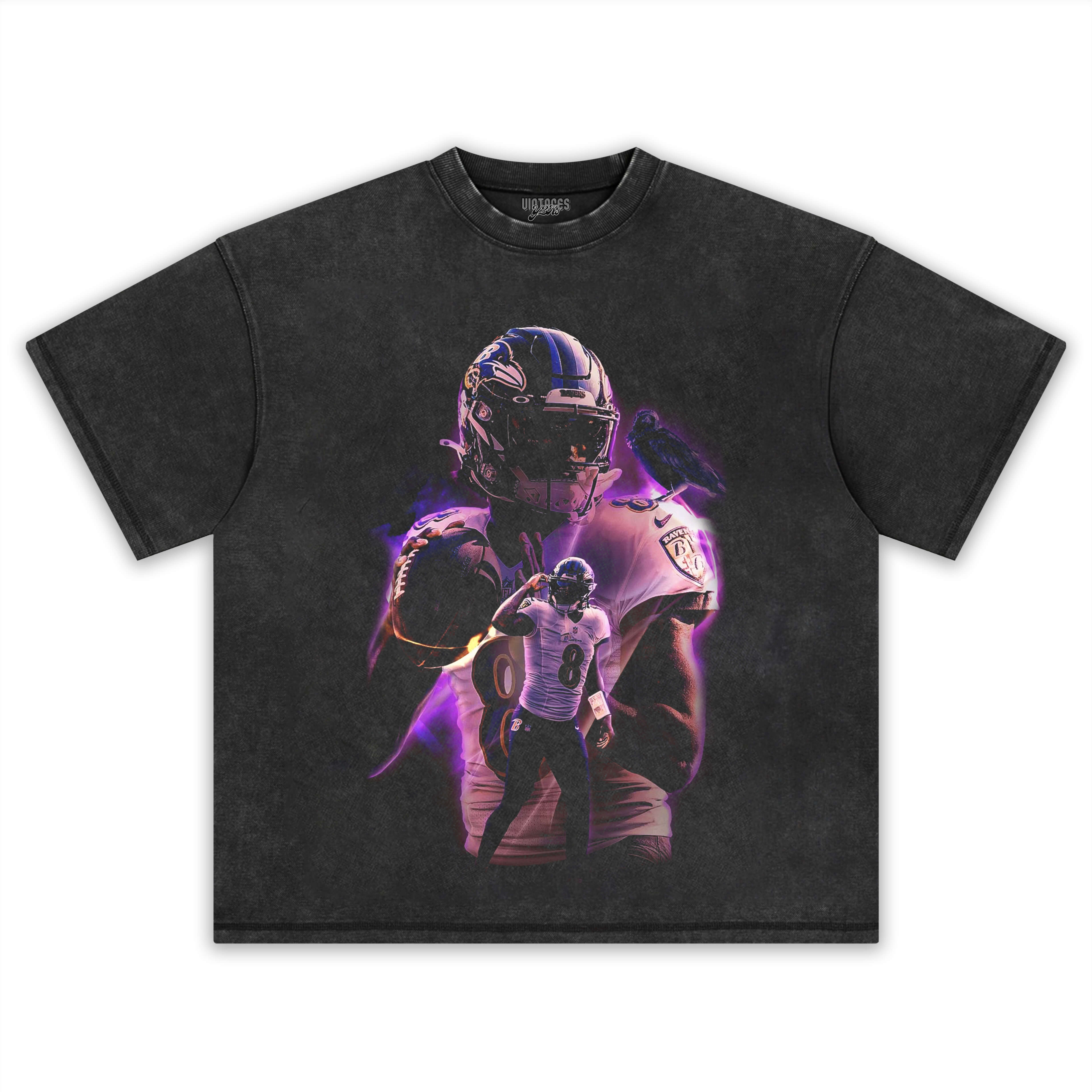 LAMAR JACKSON VINTAGE V4 TEE & LS & HOODIE