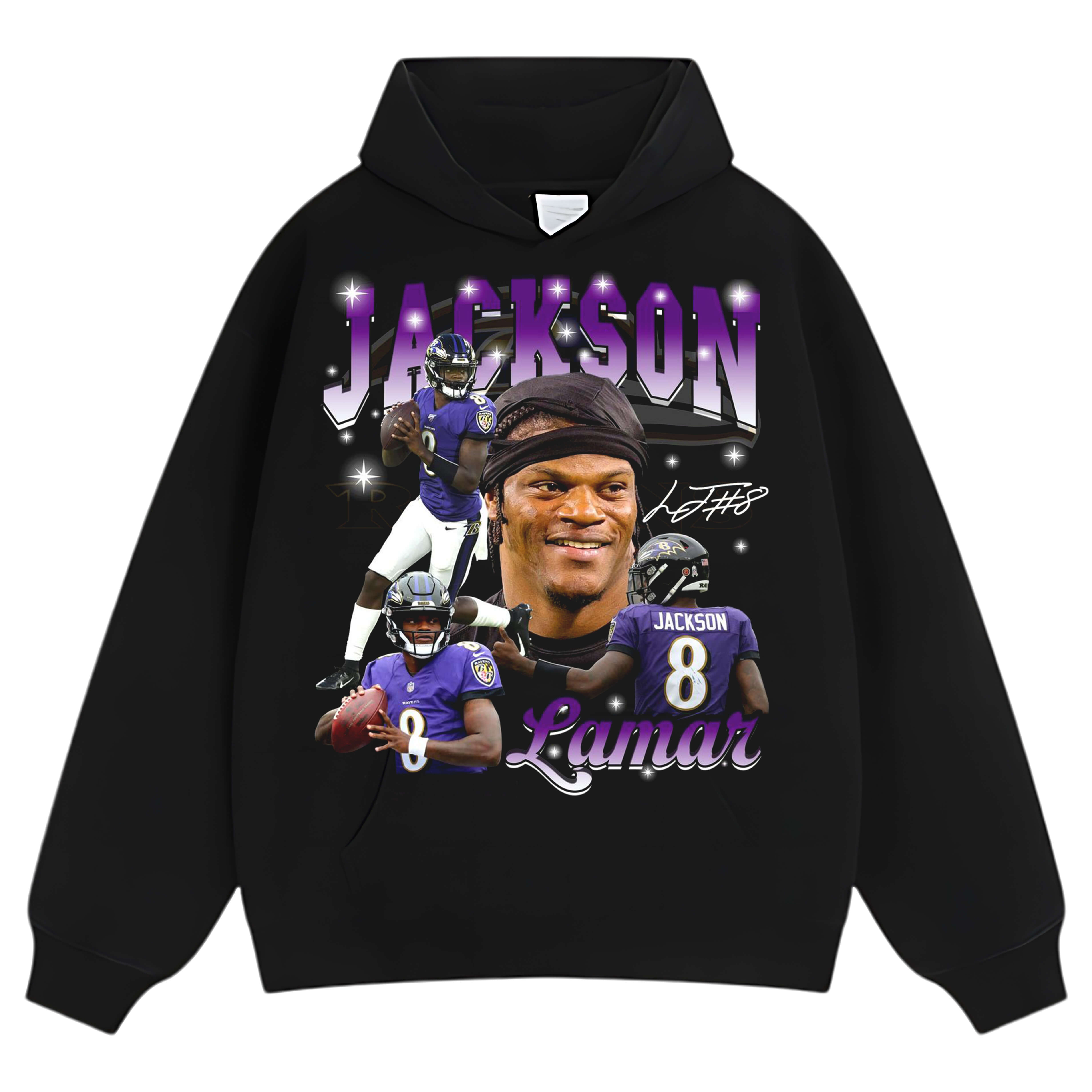 LAMAR JACKSON VINTAGE V2 TEE & LS & HOODIE