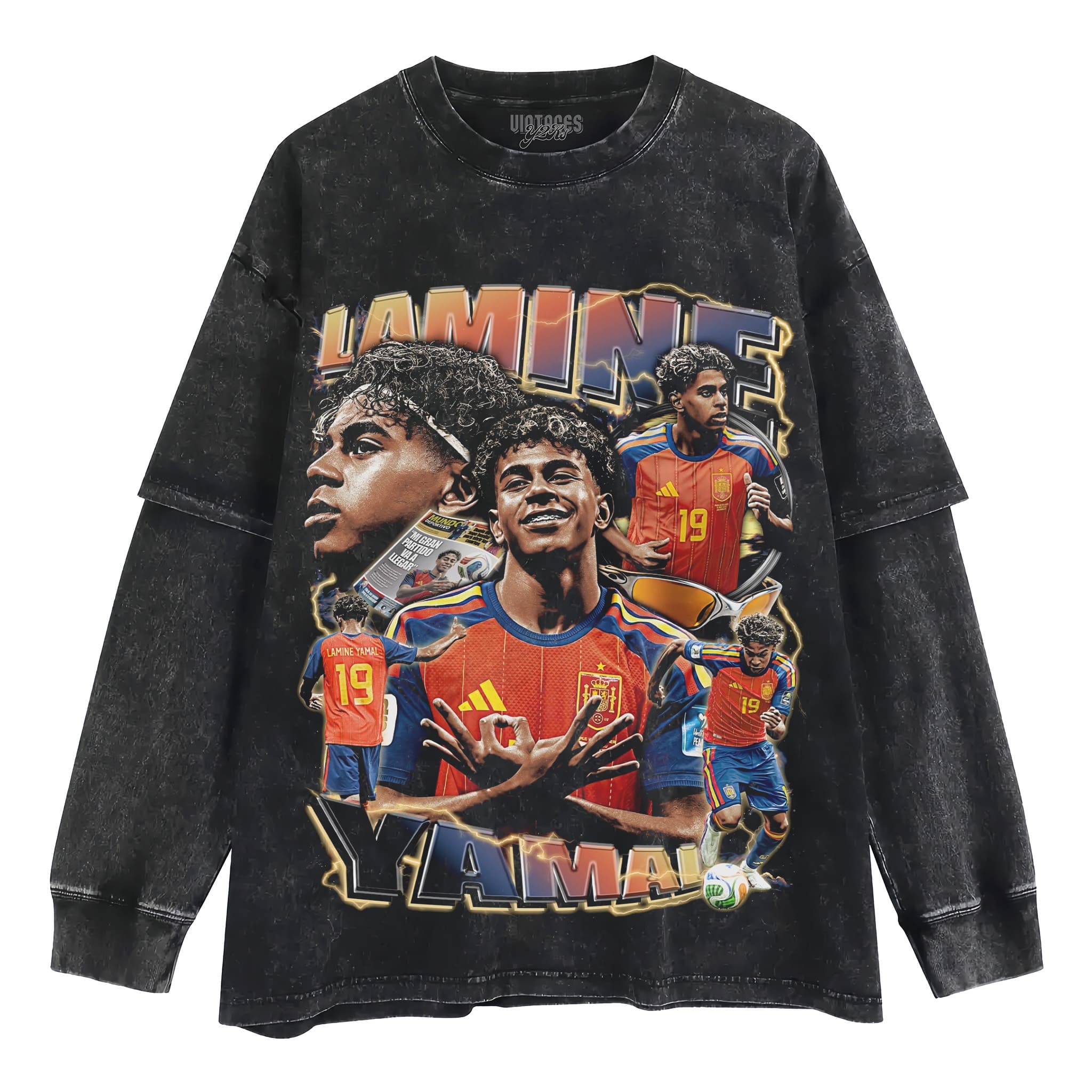 LAMINE YAMAL 2026 SPAIN VINTAGE TANK TOP & TEE & LONG SLEEVE & LAYERED LS & HOODIE